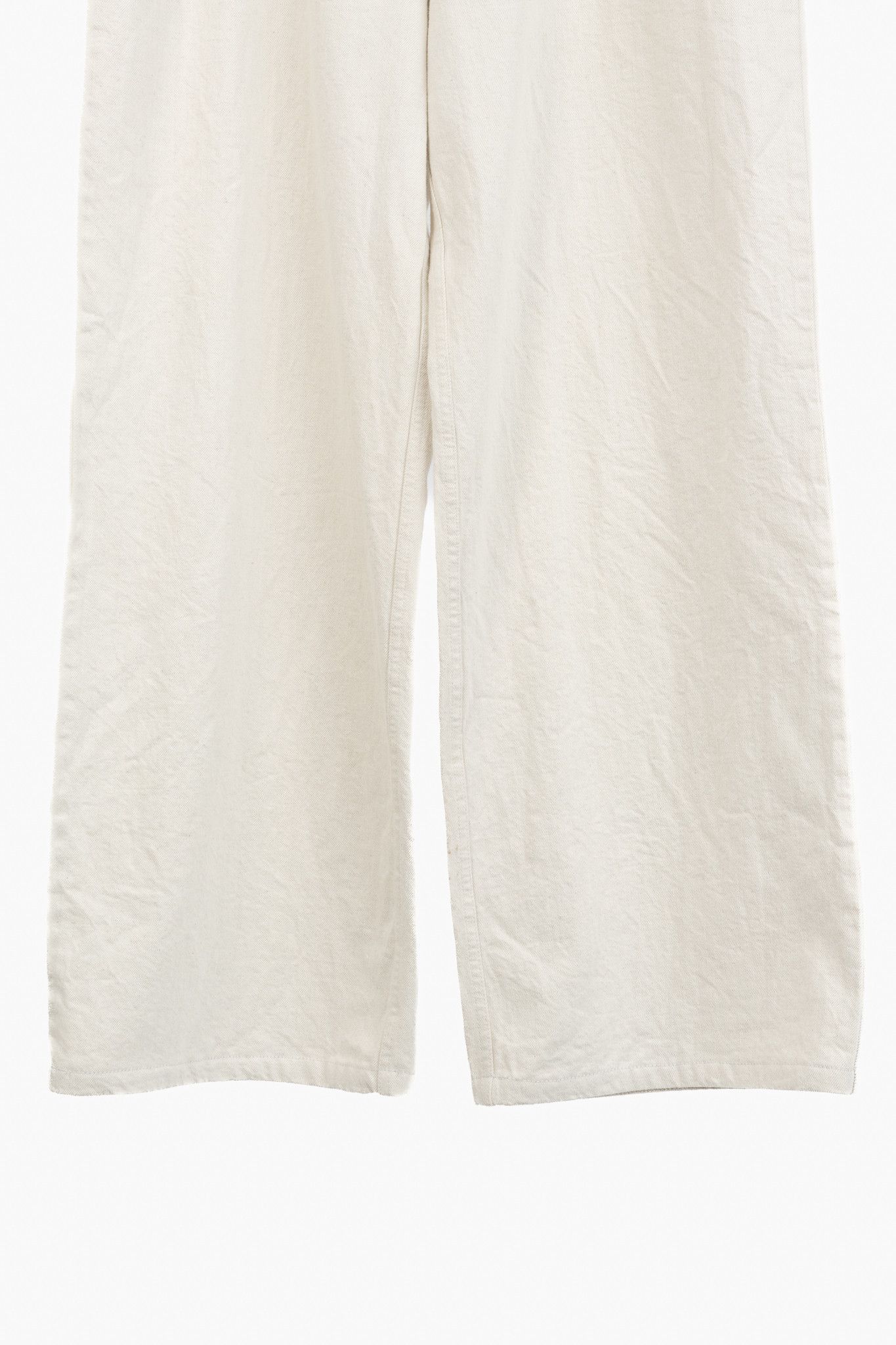 DOROTHEE SCHUMACHER Dorothee Schumacher Cream Cotton Wide-Leg Jeans Size 38" / US 16 / IT 52 - 6 Thumbnail