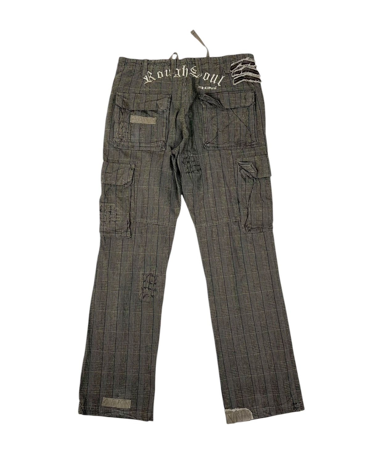 Japanese Brand Japanese Brand Rough Soul Cargo Distress Style Pants Size US 34 / EU 50 - 2 Thumbnail