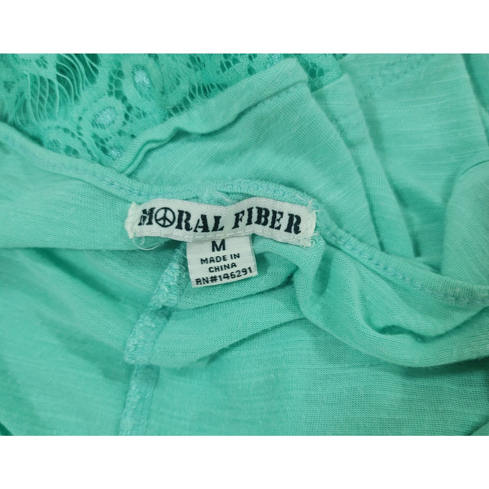 Other Moral Fiber Light Green Double Scoop Slub Knit Tank Top M Size M / US 6-8 / IT 42-44 - 4 Thumbnail