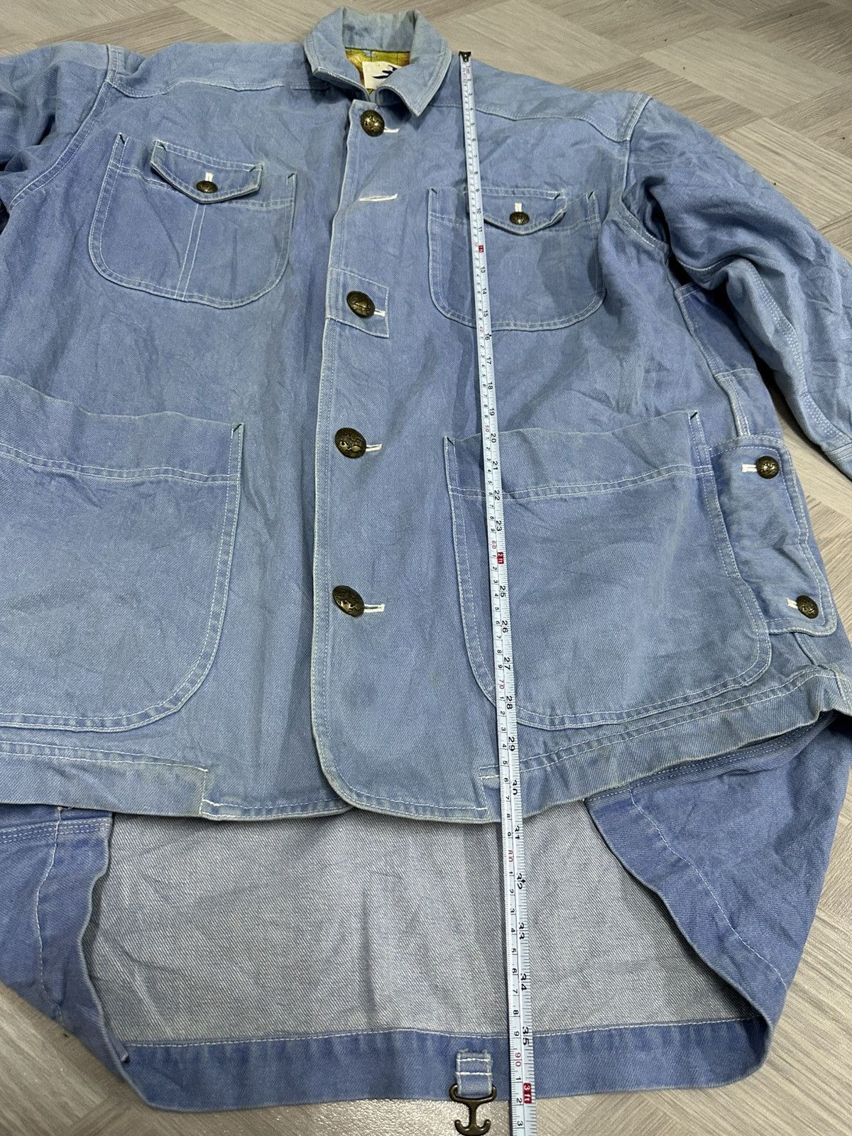 Hai Sporting Gear × Issey Miyake 1990 - Hai Sporting Gear Denim Cargo Jacket (Issey Miyake) Size US XL / EU 56 / 4 - 17 Thumbnail