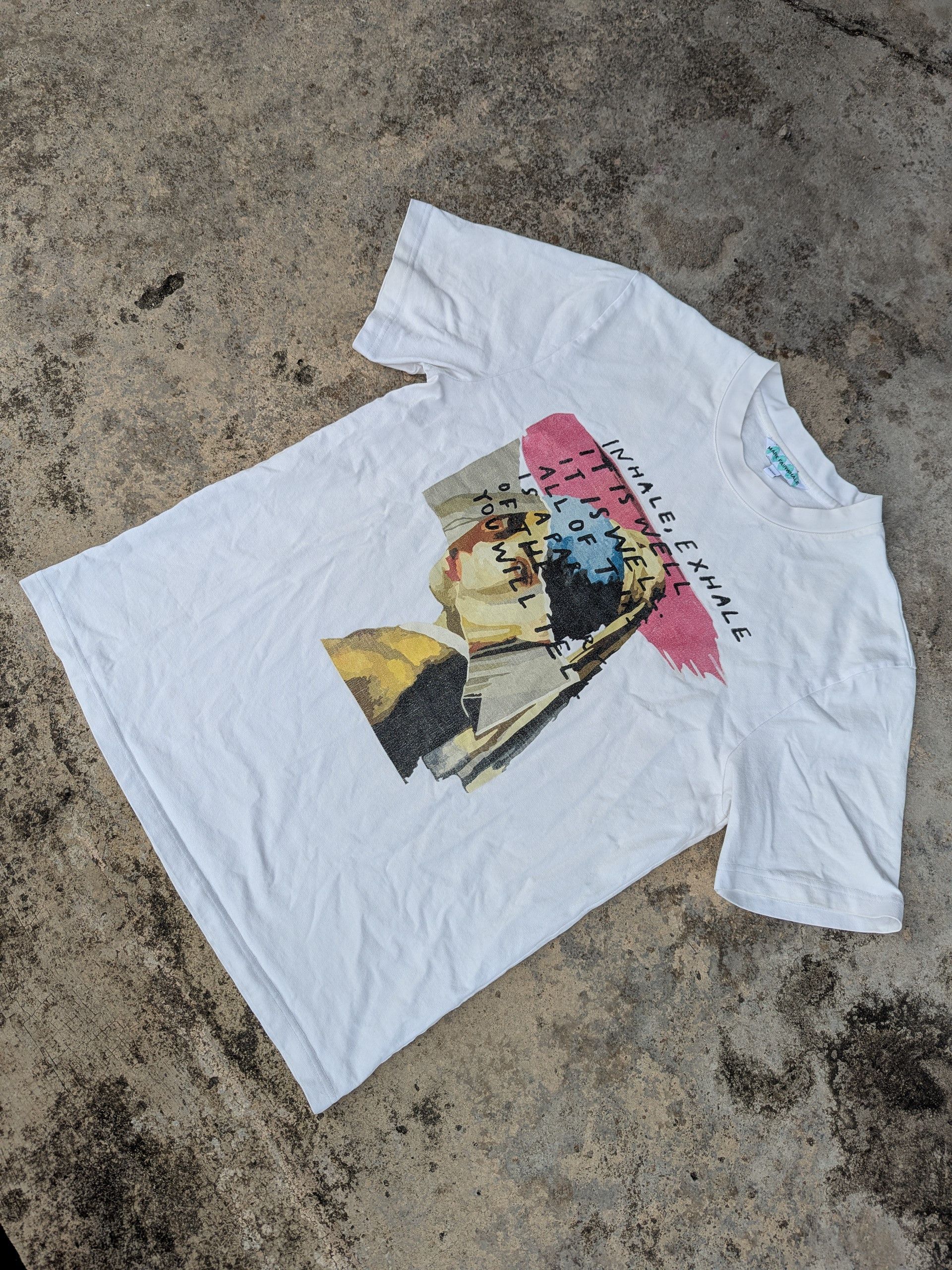 Japanese Brand × Vintage Vintage Graphic Tees Inhale Exhale Women Character Size US M / EU 48-50 / 2 - 2 Thumbnail