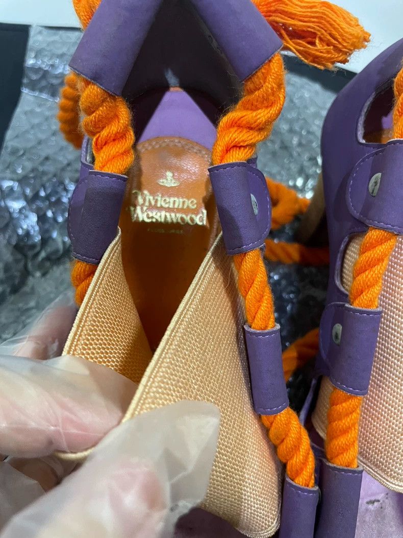 Vivienne Westwood Vivienne Westwood 90s Purple and Orange Suede High Heel Sa Size US 5.5 / IT 35.5 - 2 Thumbnail