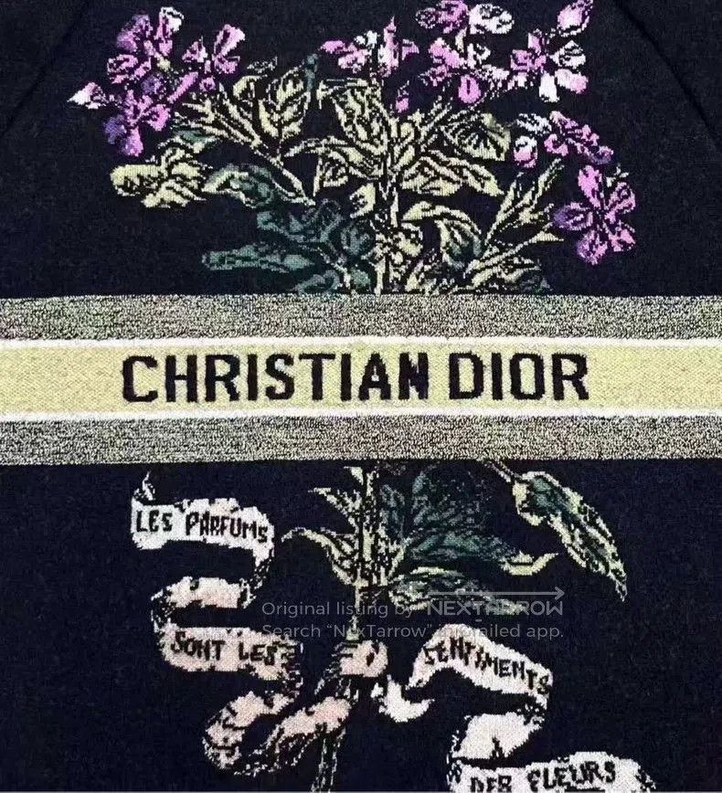 Dior Dior Floral Logo Cashmere Sweater. Size US XS / EU 42 / 0 - 5 Thumbnail