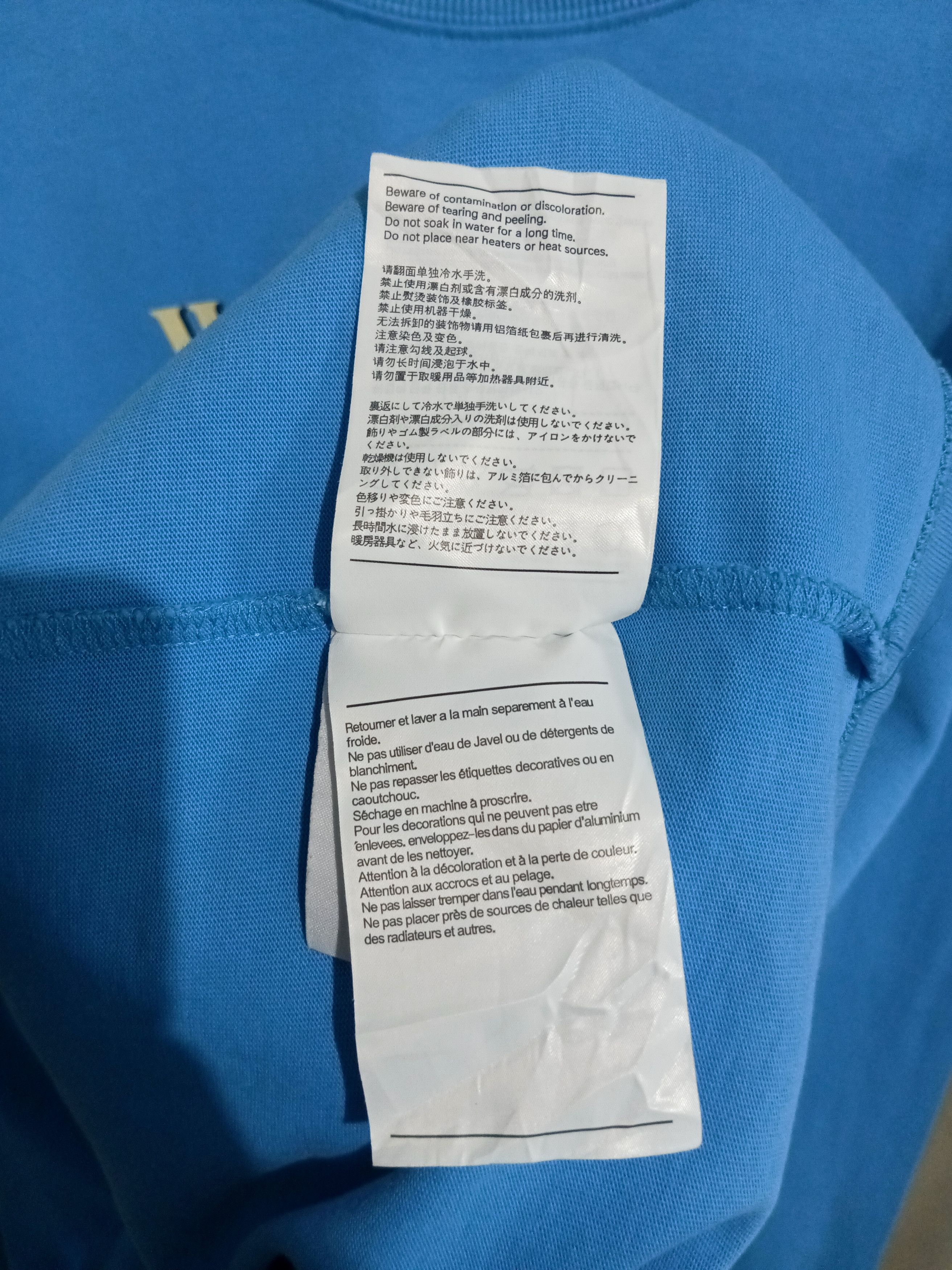 WE11DONE We11done Blue "WordArt" Multi-Logo Long Sleeve Size US L / EU 52-54 / 3 - 6 Thumbnail