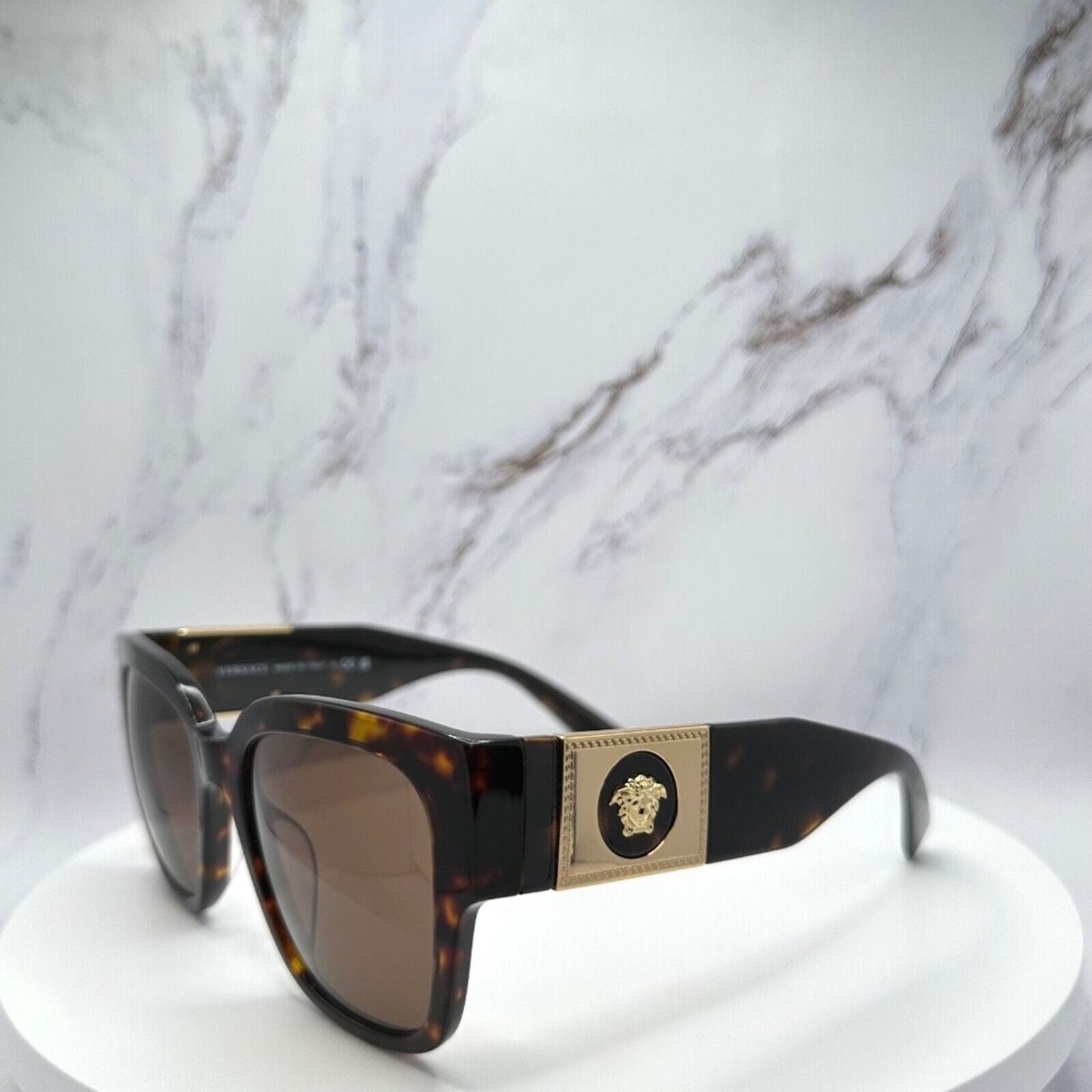 Versace NEW VERSACE Sunglasses Brown Black Tortoise Gold Medusa Size ONE SIZE - 5 Thumbnail