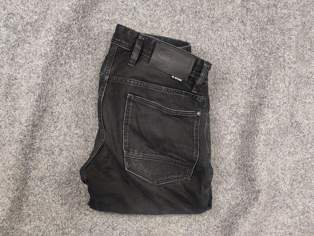 G-Star G Star Raw Alum Relaxed Straight Fit Distressed Denim Jeans Size US 31 - 1 Thumbnail