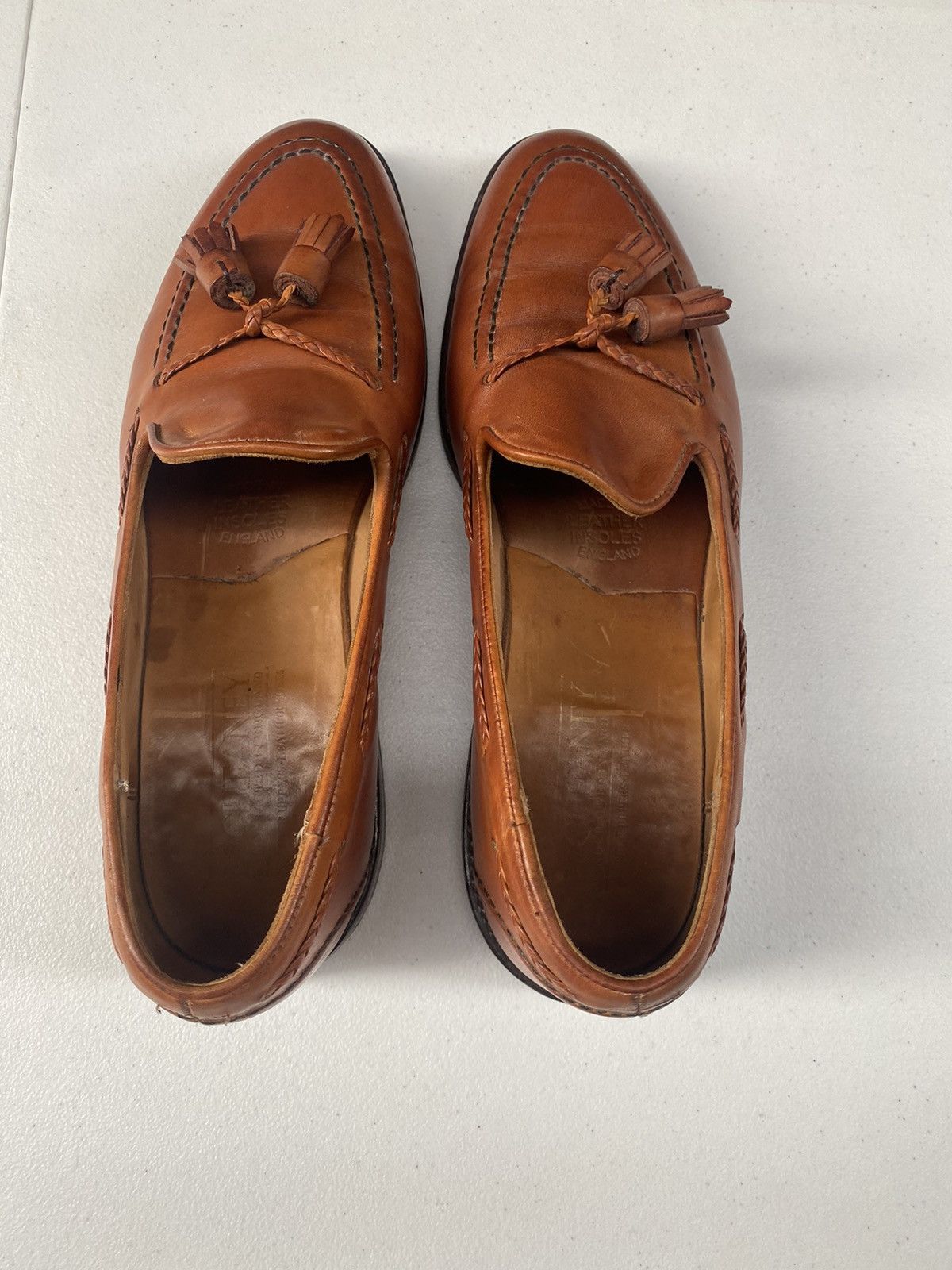 Cheaney Cheaney 🇮🇹 brown braided leather tassel loafer bench made UK Size US 9 / EU 42 - 11 Thumbnail