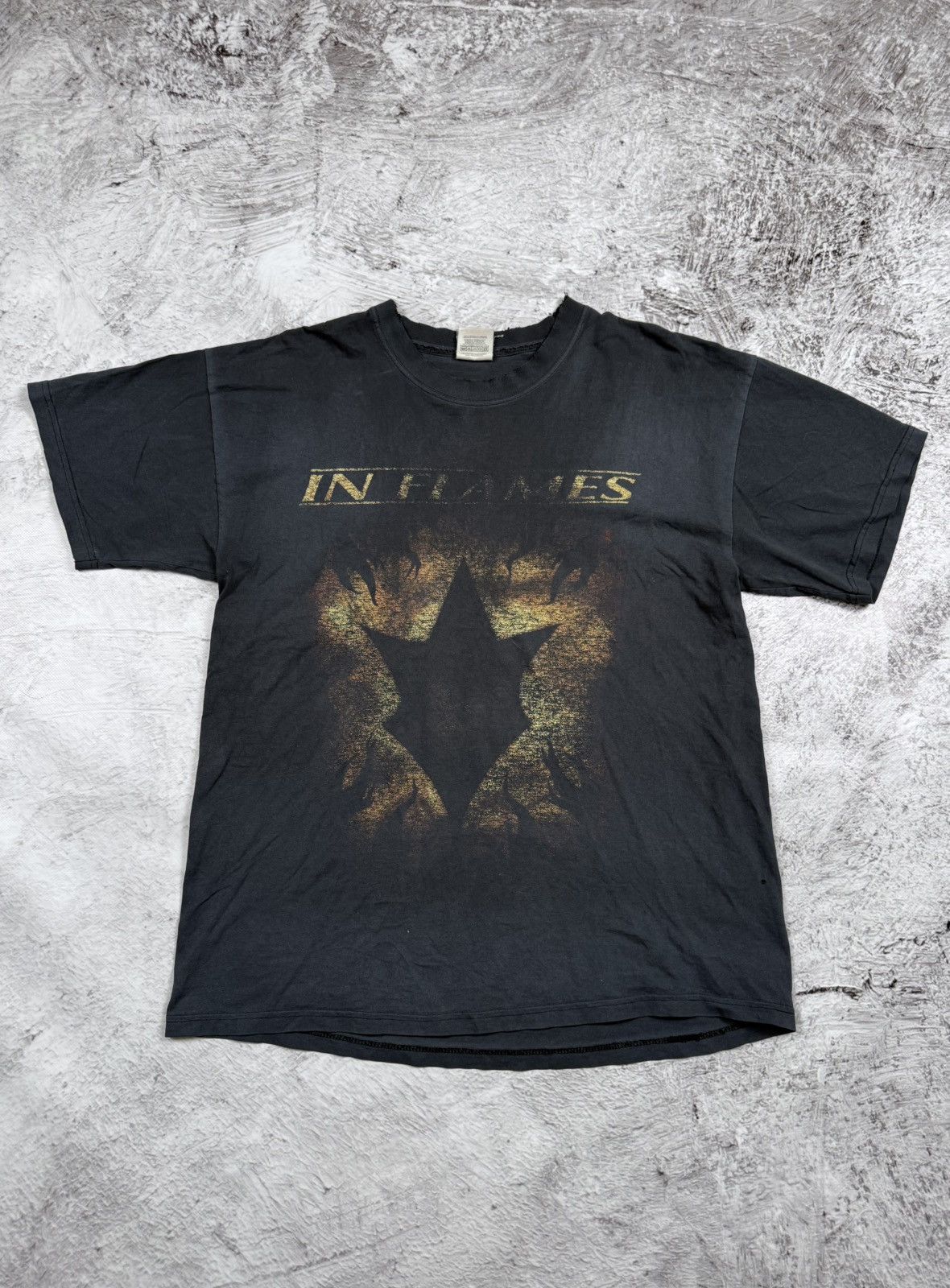 Band Tees × Vintage In Flames 00s Vintage Rock Band tee Size US XL / EU 56 / 4 - 1 Thumbnail