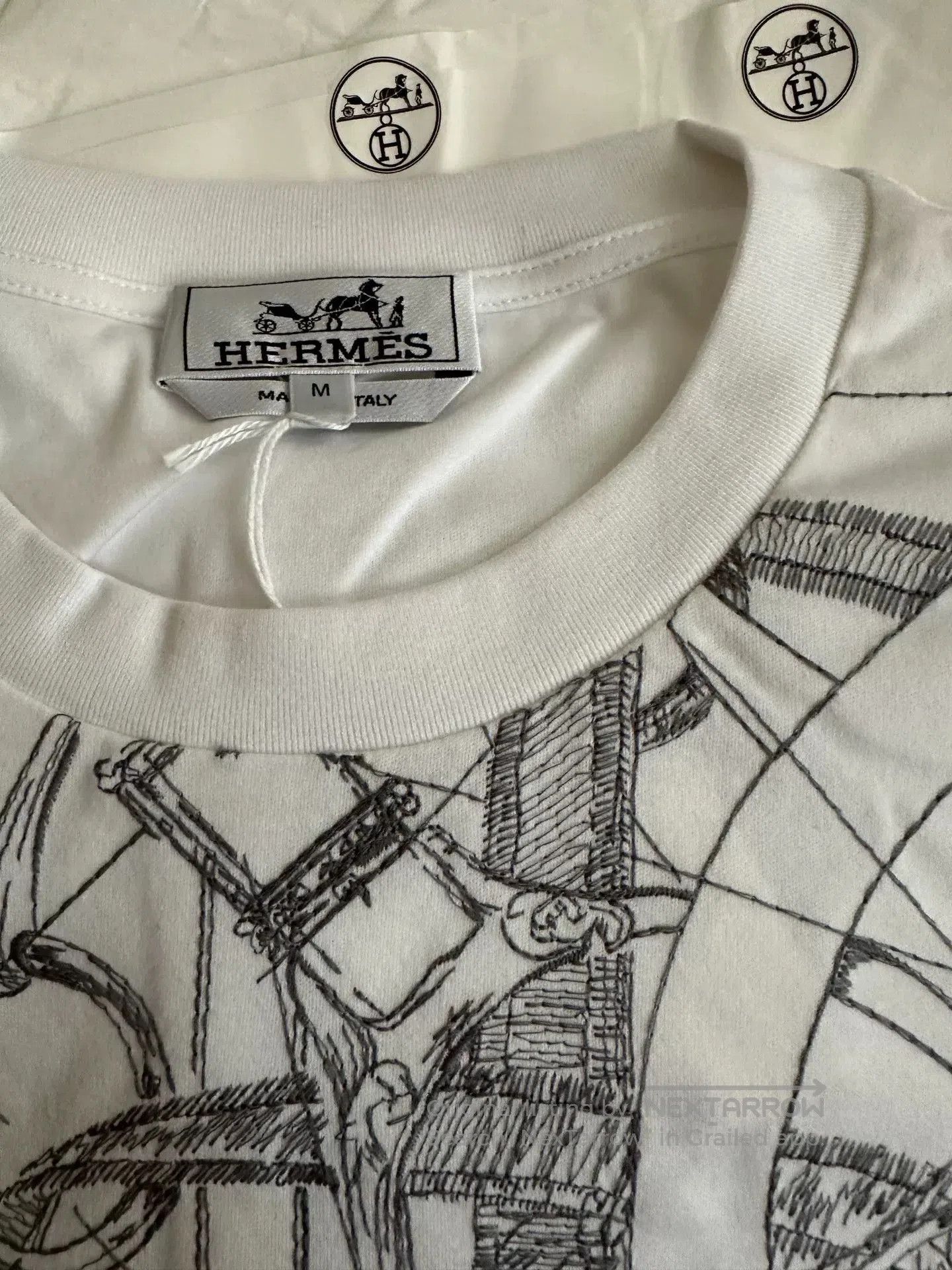 Hermes Hermes New Men's M Graffiti T. Size US M / EU 48-50 / 2 - 3 Thumbnail