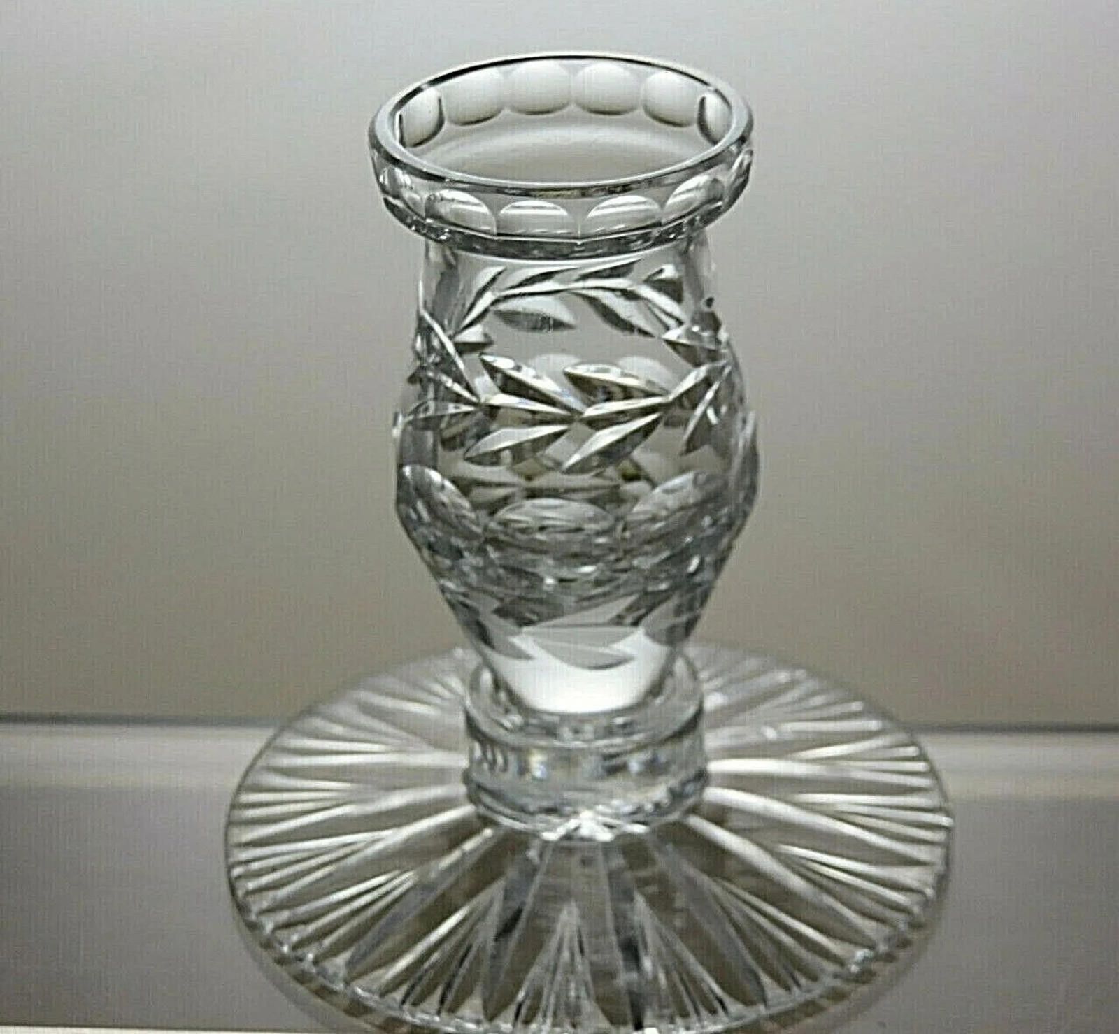 Other Cut Crystal Set Of 2 Candle Holders Tealight 3 1/3" Size ONE SIZE - 3 Thumbnail