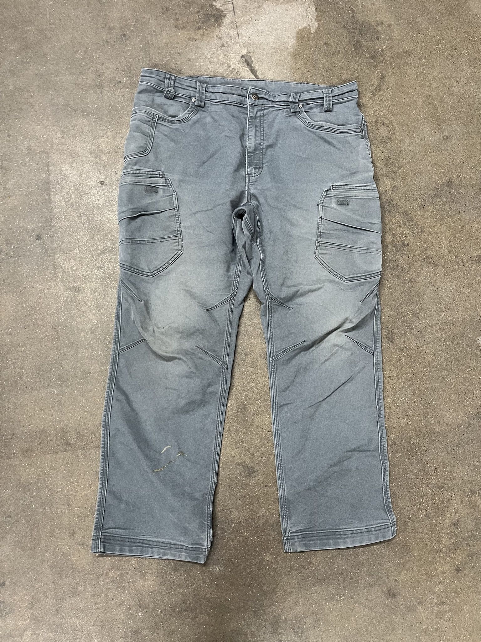 Carhartt × Vintage Vintage 2000s Duluth Trading Co Blue Canvas Cargo Pants Size 41 Size US 41 - 1 Thumbnail