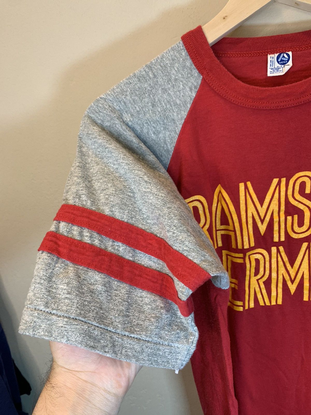 Vintage *RARE* Vintage 1960’s Ramstein Germany Single Stitch T-Shirt Size US L / EU 52-54 / 3 - 3 Thumbnail