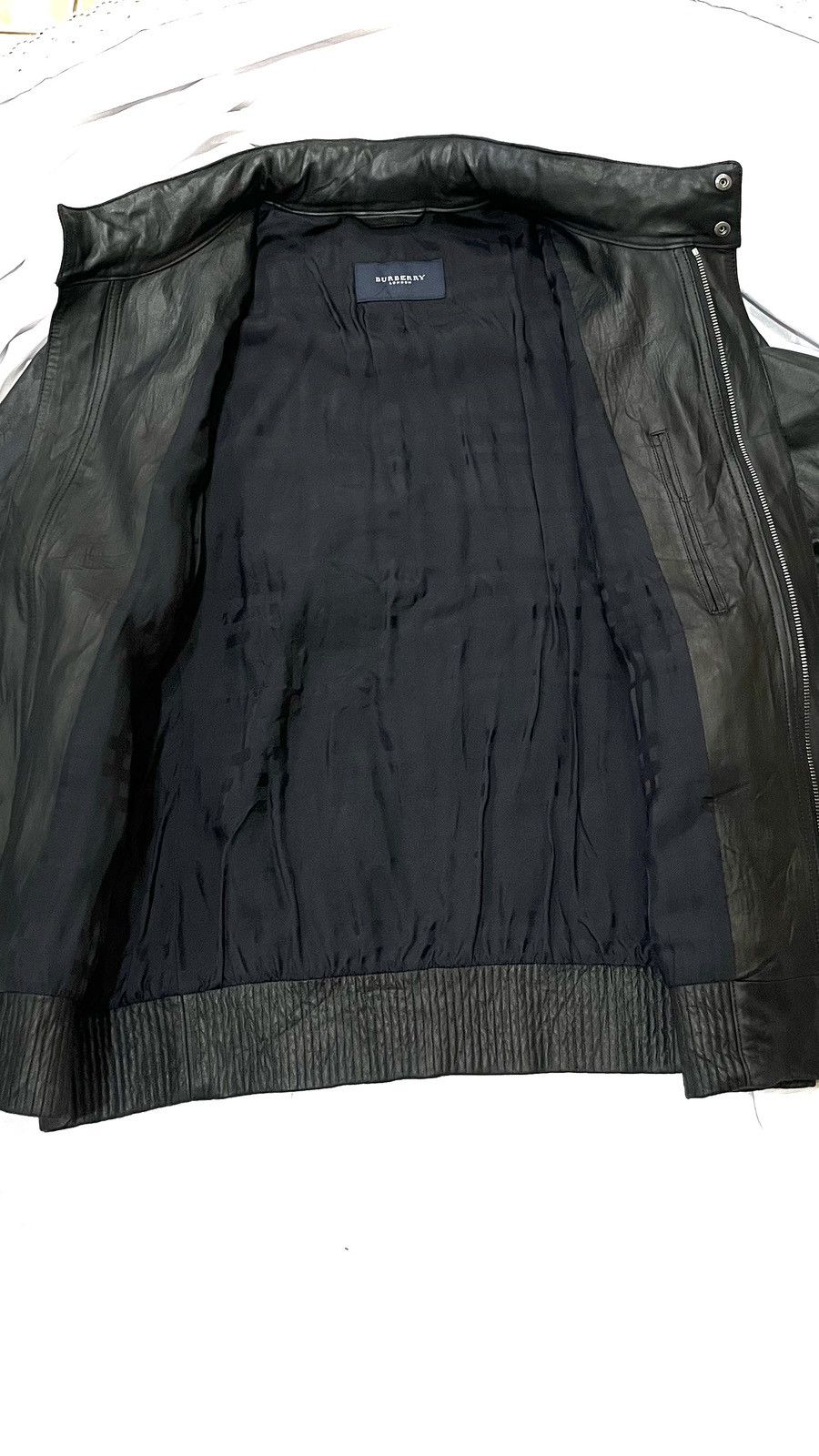 Burberry Authentic BURBERRY Sheepskin Leather Jacket Size US L / EU 52-54 / 3 - 7 Thumbnail
