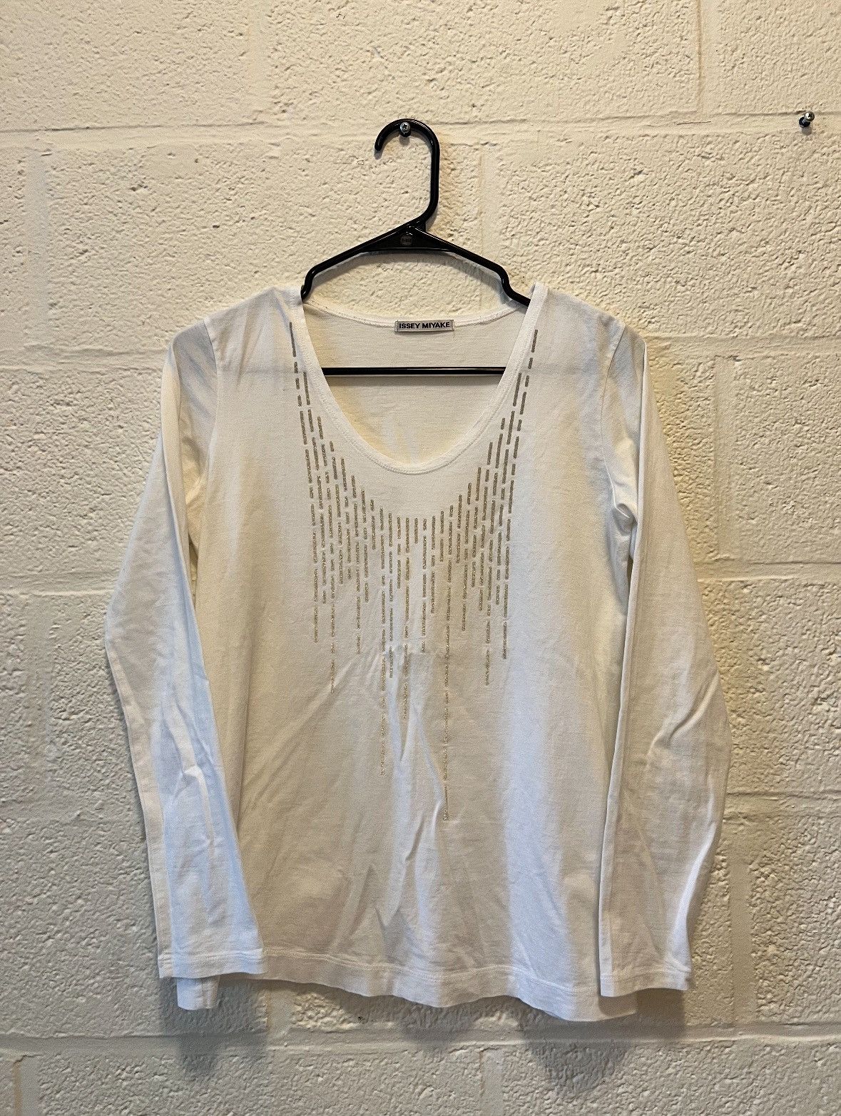 Issey Miyake Issey Miyake Long Sleeve Tshirt Size S / US 4 / IT 40 - 1 Thumbnail