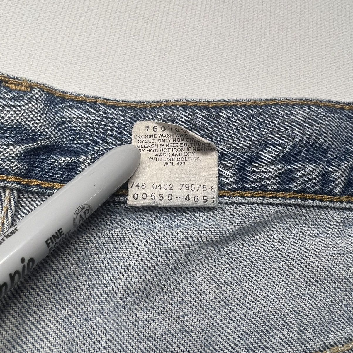 Levi's × Vintage VTG Levis 550 Jeans Blue Relaxed Fit Baggy Distressed Size US 34 / EU 50 - 14 Thumbnail