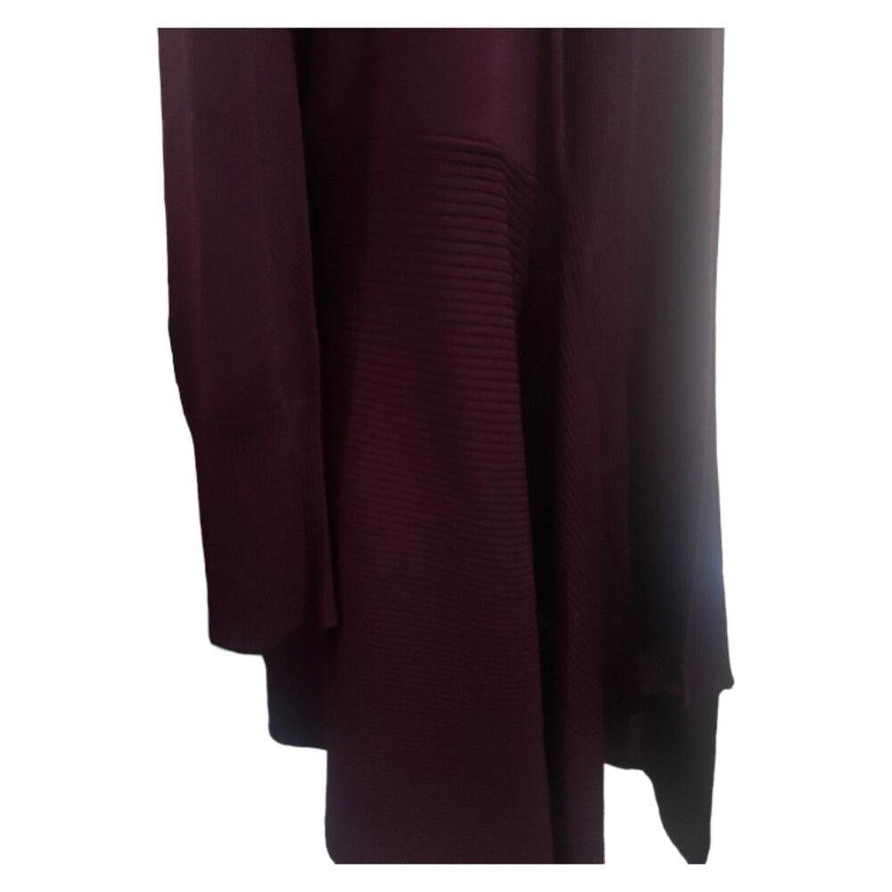 Elie Tahari CT1737 Elie Tahari Burgundy Ladies Lightweight Cardigan S/P Size S / US 4 / IT 40 - 5 Thumbnail