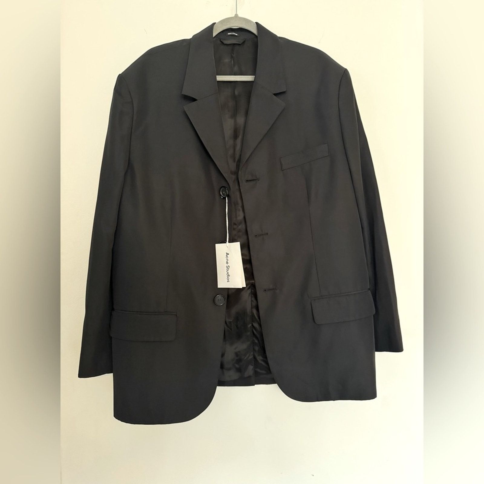 Acne Studios Acne Studios Men’s Classic Black Relaxed Blazer NWT Size 36R - 1 Thumbnail