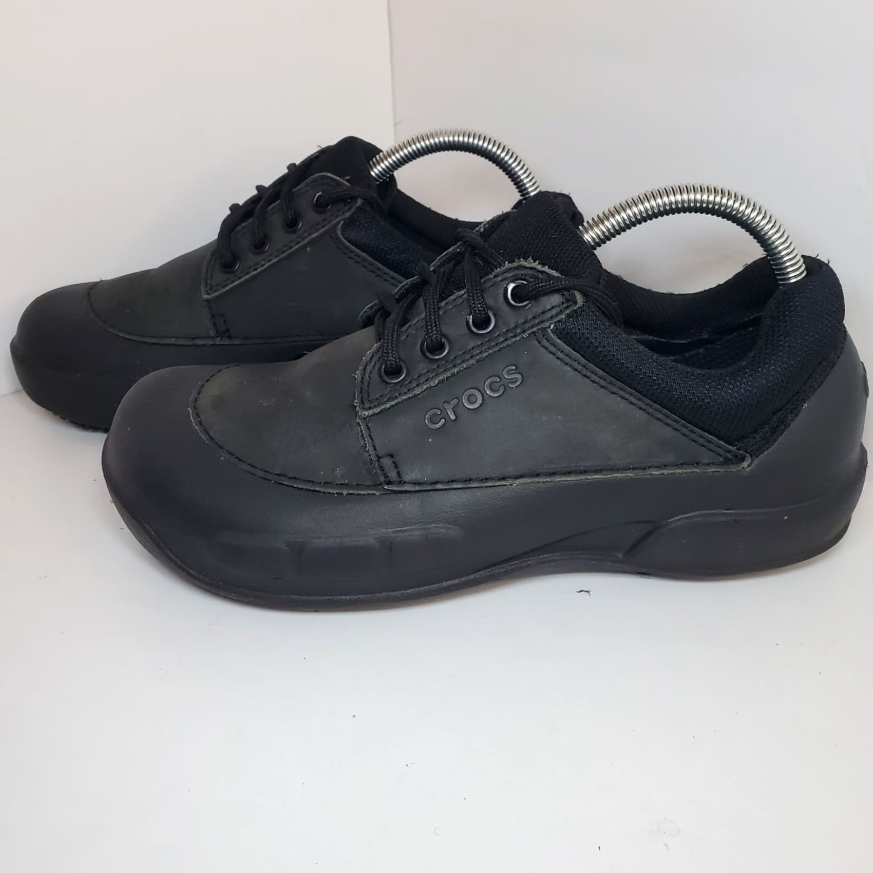 Crocs Crocs Velocity Shoes Mens 7 Womens 9 Dark Green Leather Top Lace Up Unisex Size M / US 6-8 / IT 42-44 - 4 Thumbnail