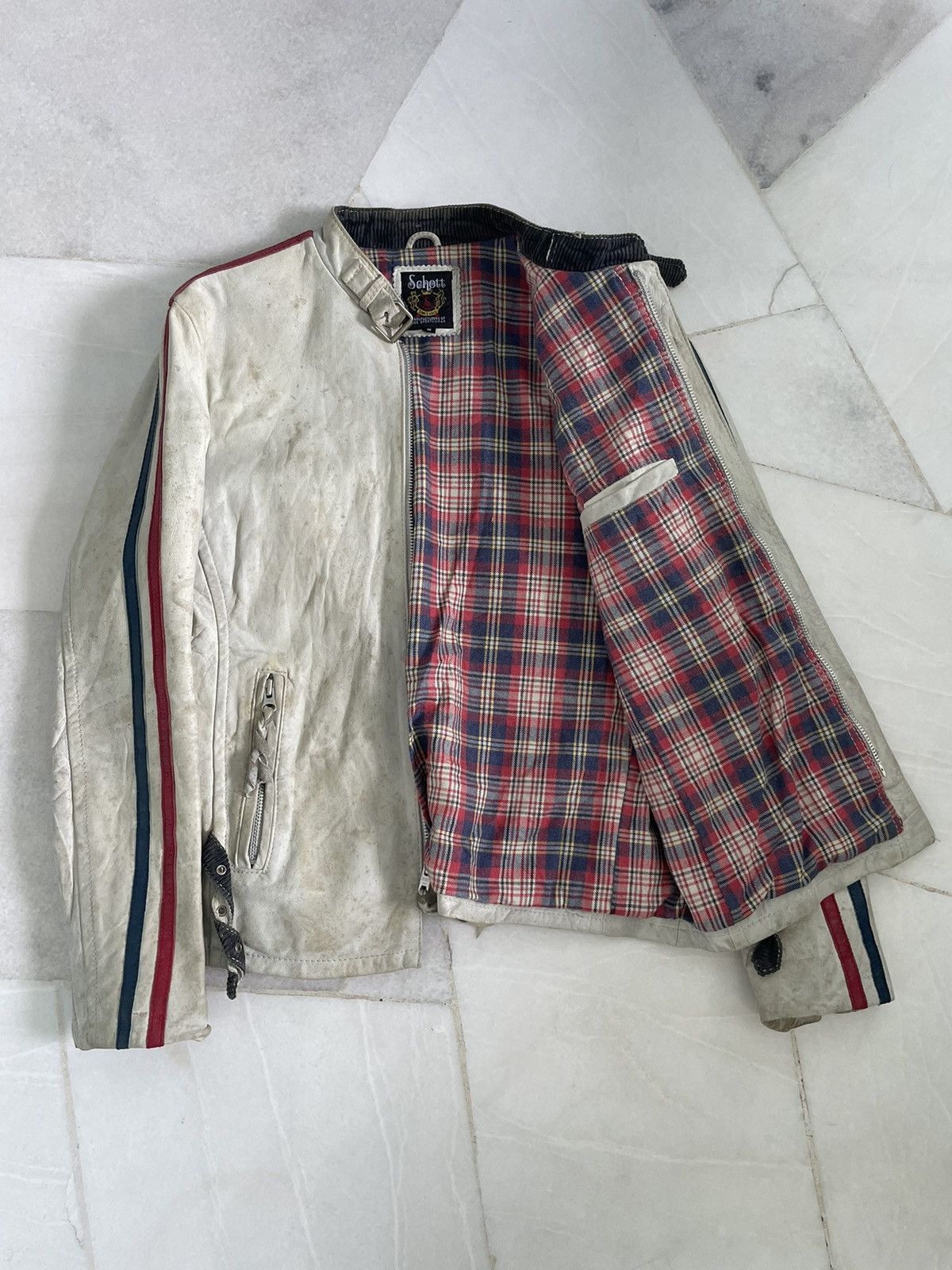 Schott Schott NYC Moto Riders Cowhide Leather Jacket Size US M / EU 48-50 / 2 - 10 Thumbnail