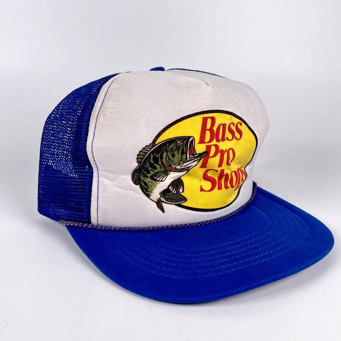 Bass Pro Shops Bass Pro Shops Mens Blue Trucker Hat Streetwear Outdoors Grailed 6731