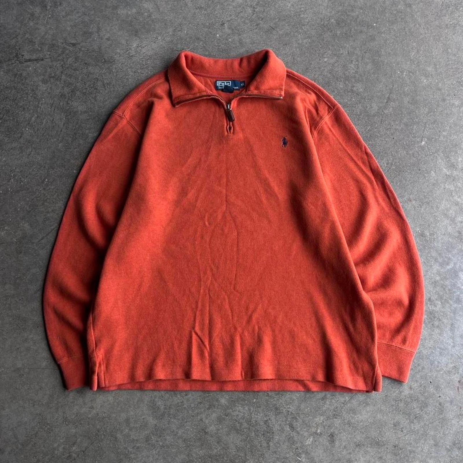 Polo Ralph Lauren 2000s polo ralph lauren orange quarter zip Size US XL / EU 56 / 4 - 1 Thumbnail