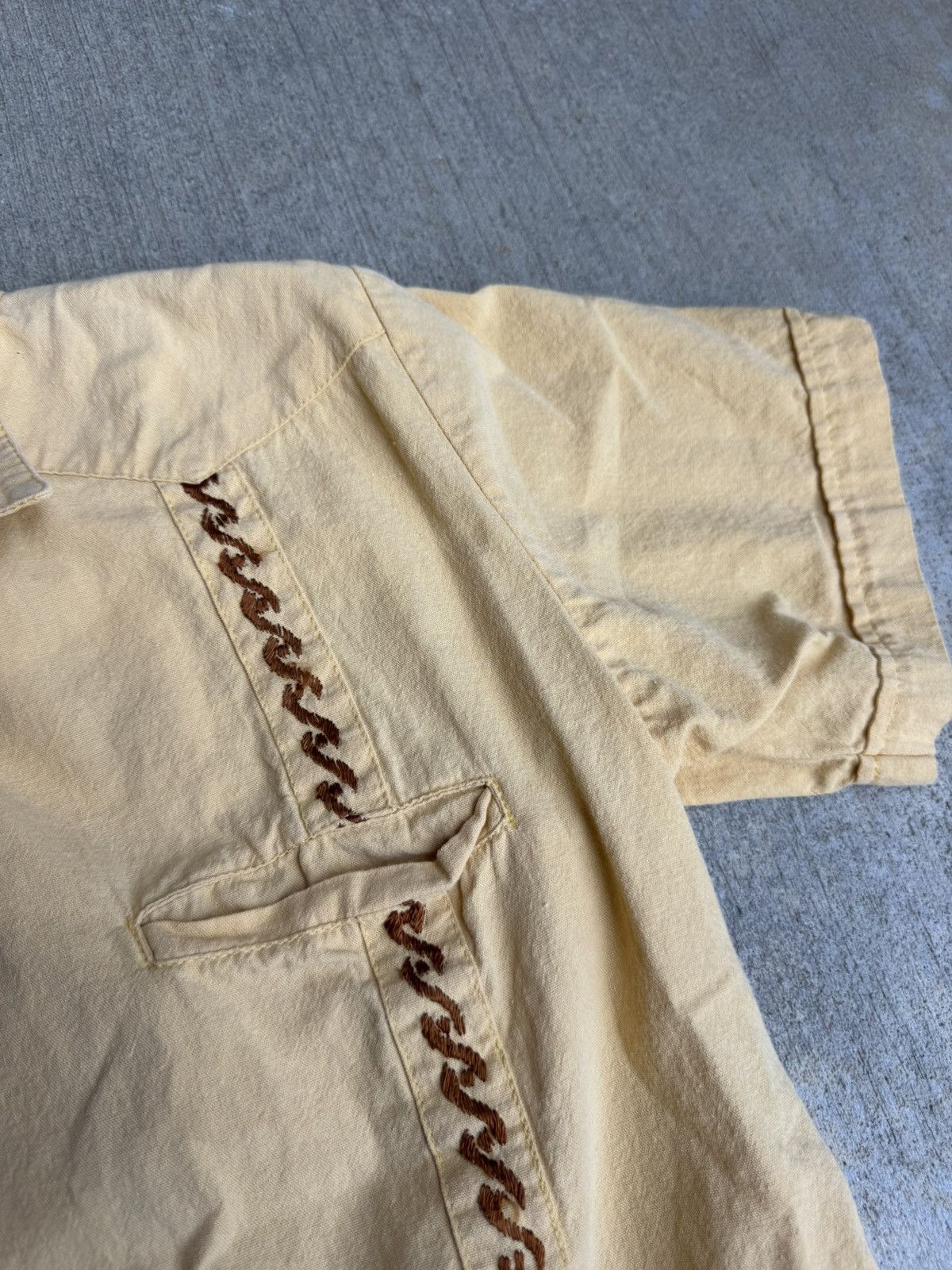 Vintage Yellow button up shirt Size US S / EU 44-46 / 1 - 3 Thumbnail