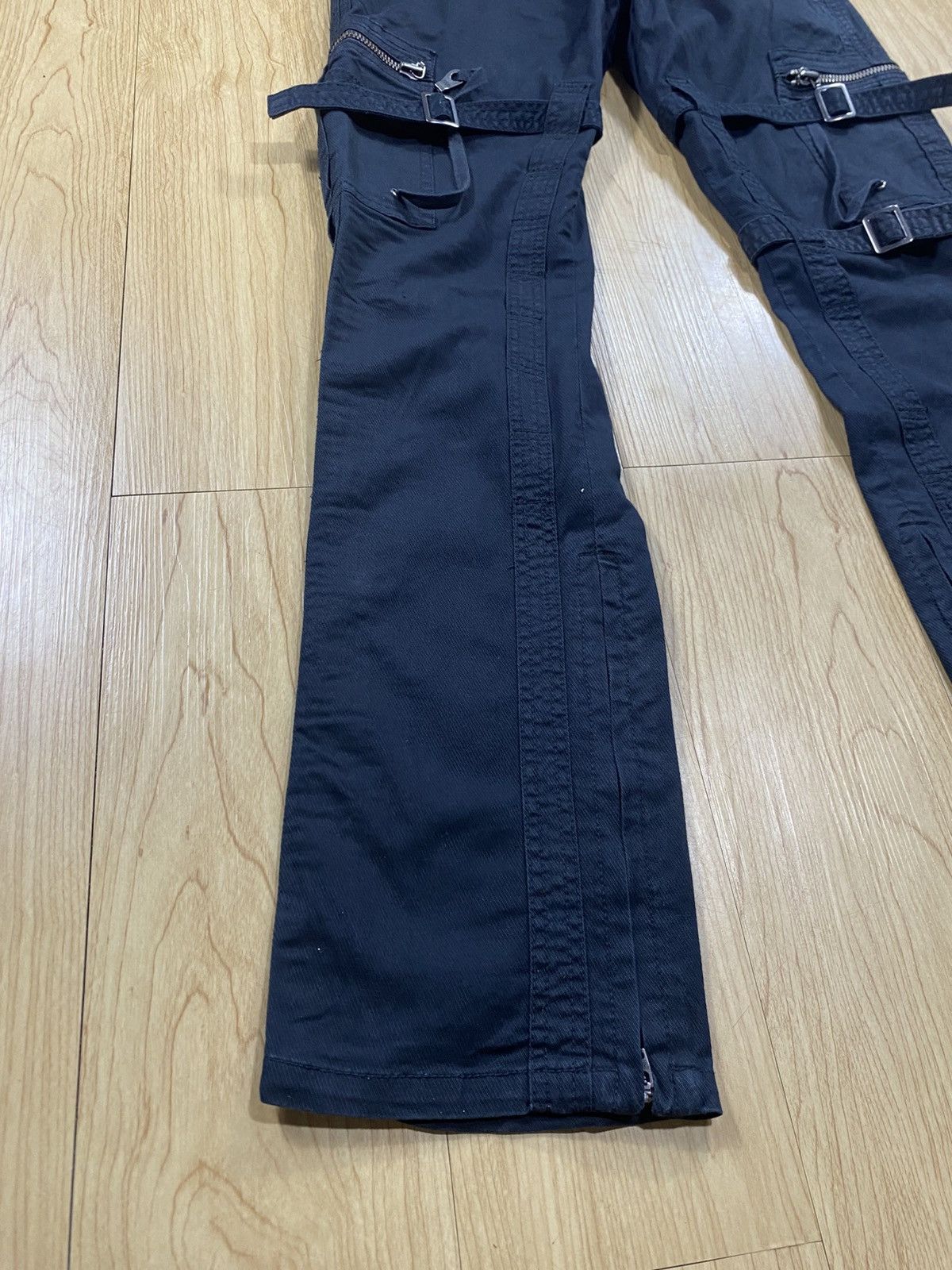 Issey Miyake Crazy Double Edge Bondage Flared Jeans Size US 32 / EU 48 - 6 Thumbnail