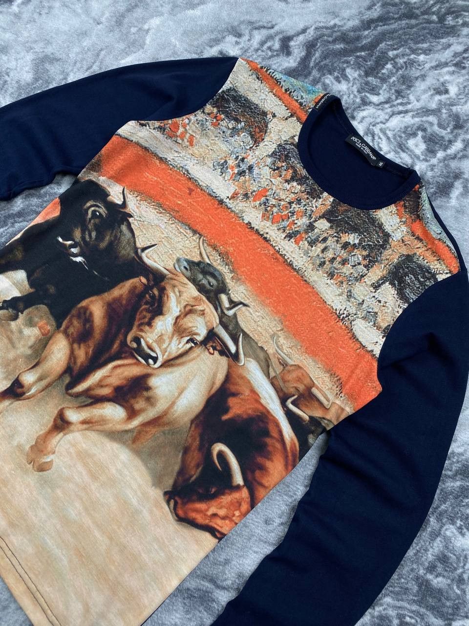 Dolce & Gabbana Vintage Dolce Gabbana Raging Bull Long Sleeve Big Logo Men Size US S / EU 44-46 / 1 - 9 Thumbnail