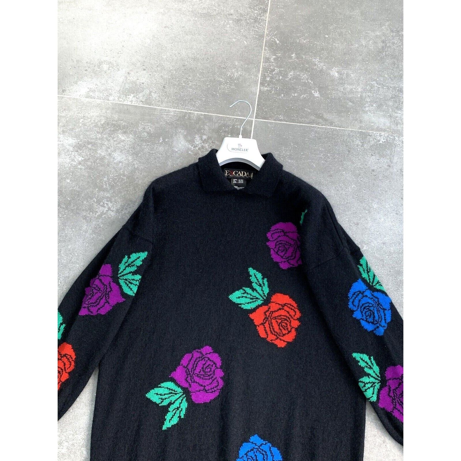 Escada × Vintage Women's ESCADA MARGARETHA LEY Mohair Sweater Jumper EU 38 M Size M / US 6-8 / IT 42-44 - 3 Thumbnail