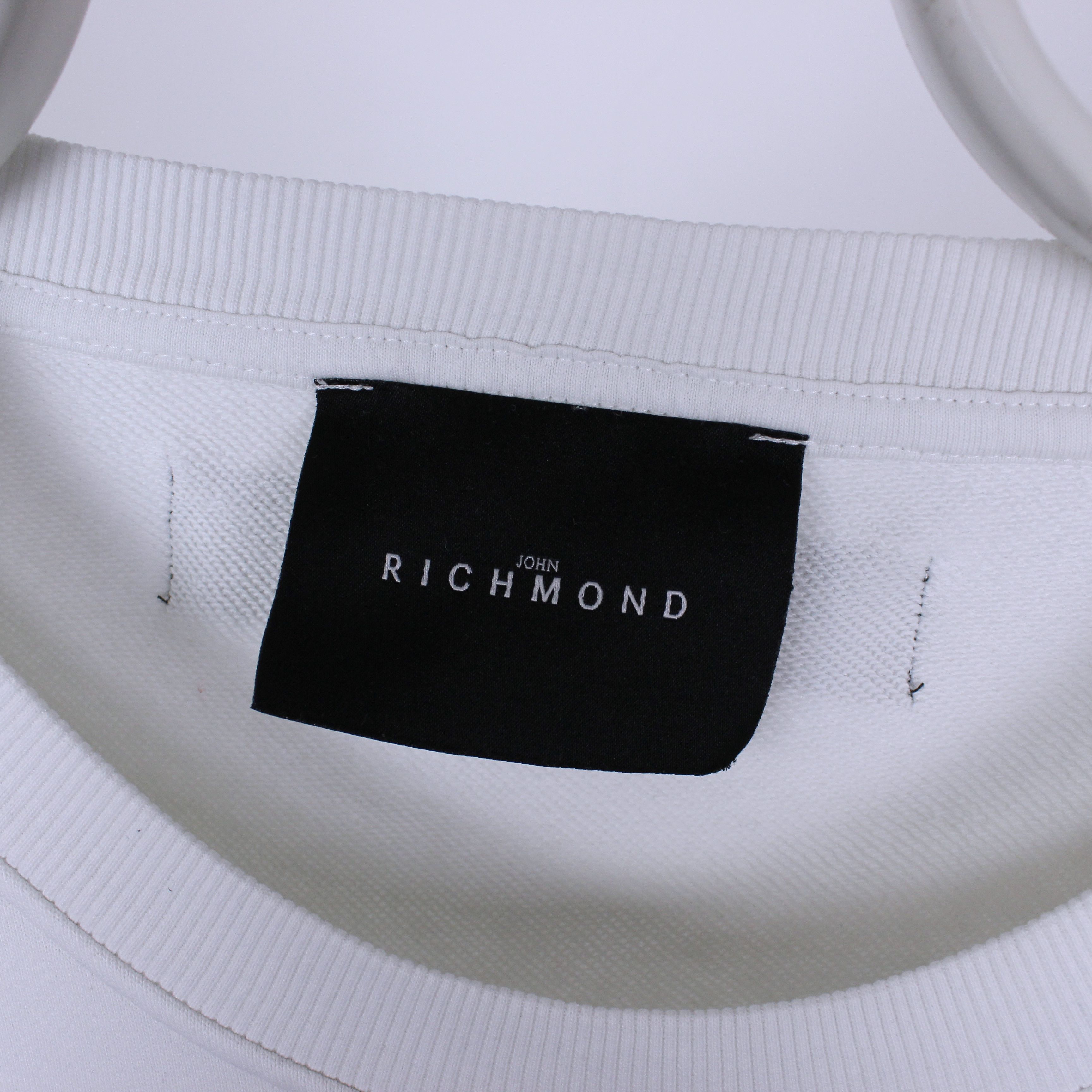 John Richmond John Richmond sweatshirt men cotton big logo L XL white Size US XL / EU 56 / 4 - 3 Thumbnail