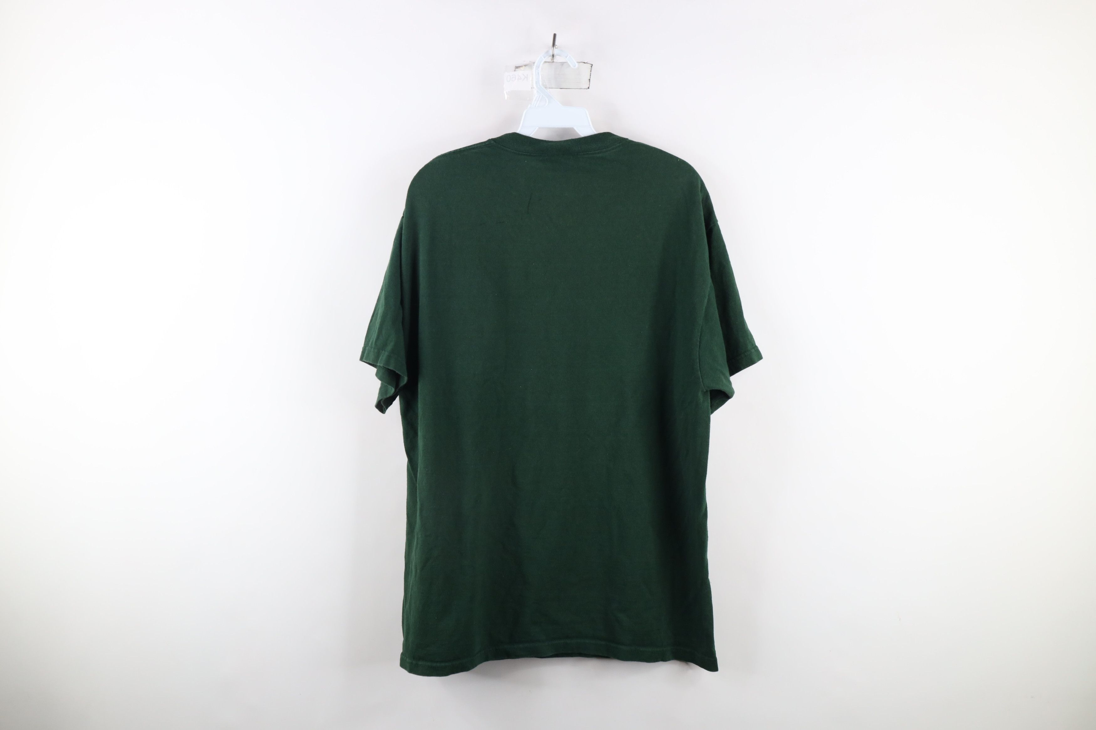 Vintage Vintage 90s Script Michigan State University T-Shirt Green Size US L / EU 52-54 / 3 - 9 Thumbnail