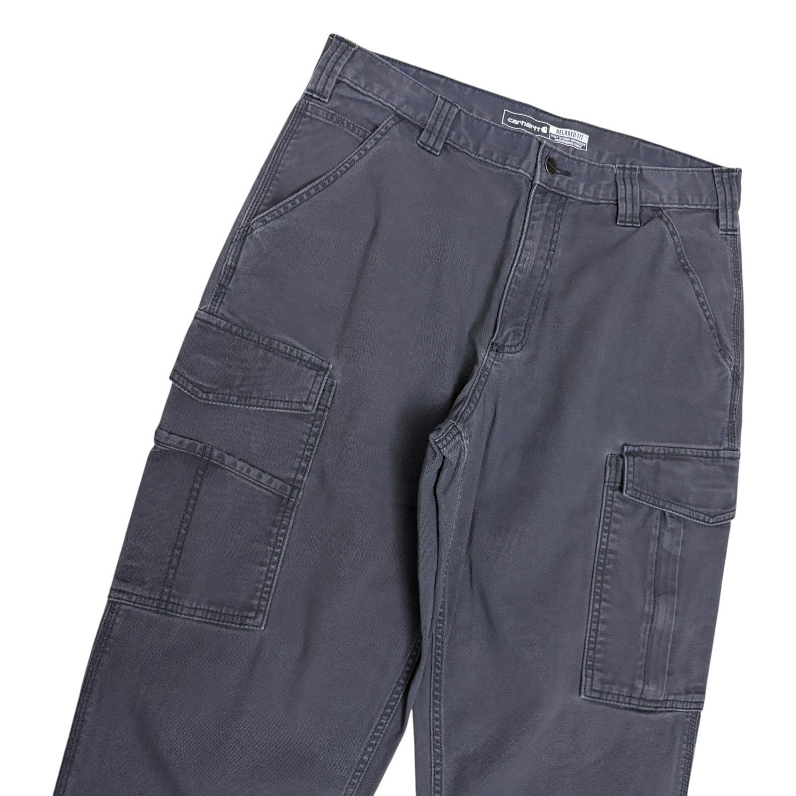 Carhartt CARHARTT Relaxed Fit Leg Canvas Cargo Work Pants Mens 31x34 Size US 31 - 4 Thumbnail