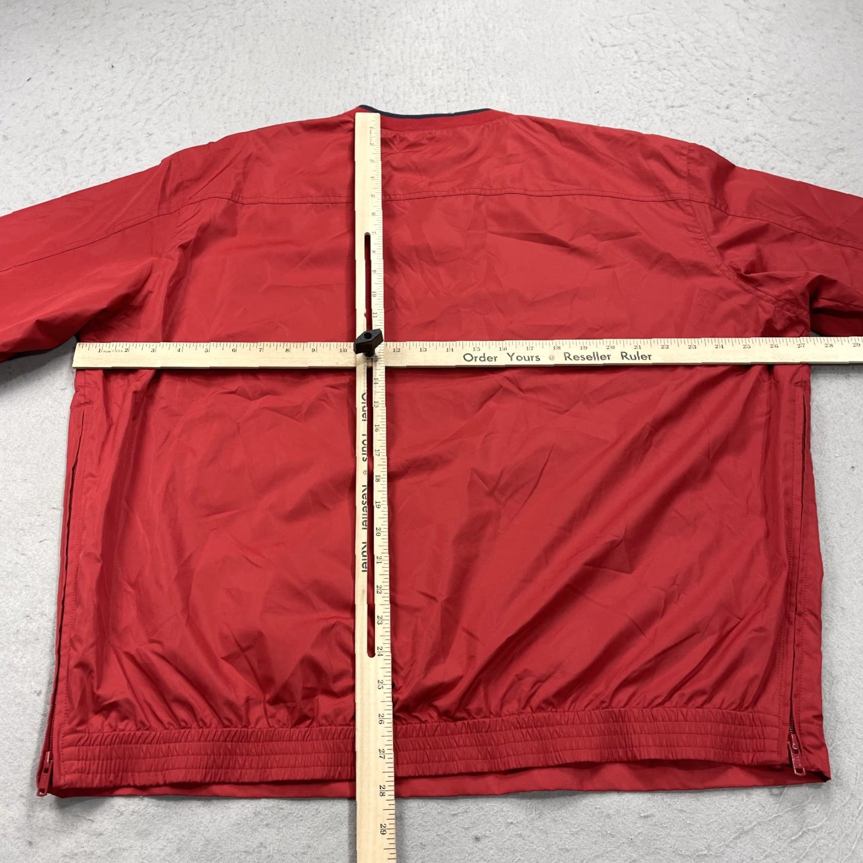 Vintage VINTAGE Polo Golf Jacket Mens L Red Windbreaker 90s Golf Logo Softshell Nylon Polyester Lightweight Size US L / EU 52-54 / 3 - 6 Thumbnail