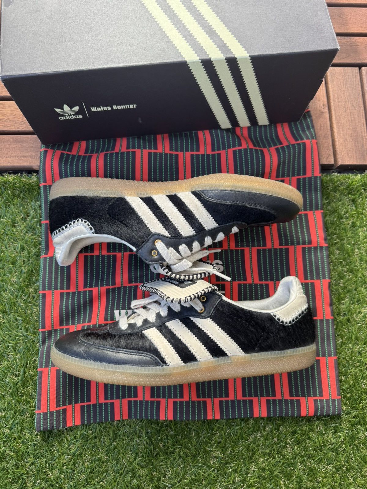 Adidas × Wales Bonner Adidas x Wales Bonner Samba Pony Tonal Core Black Size US 9.5 / EU 42-43 - 10 Thumbnail