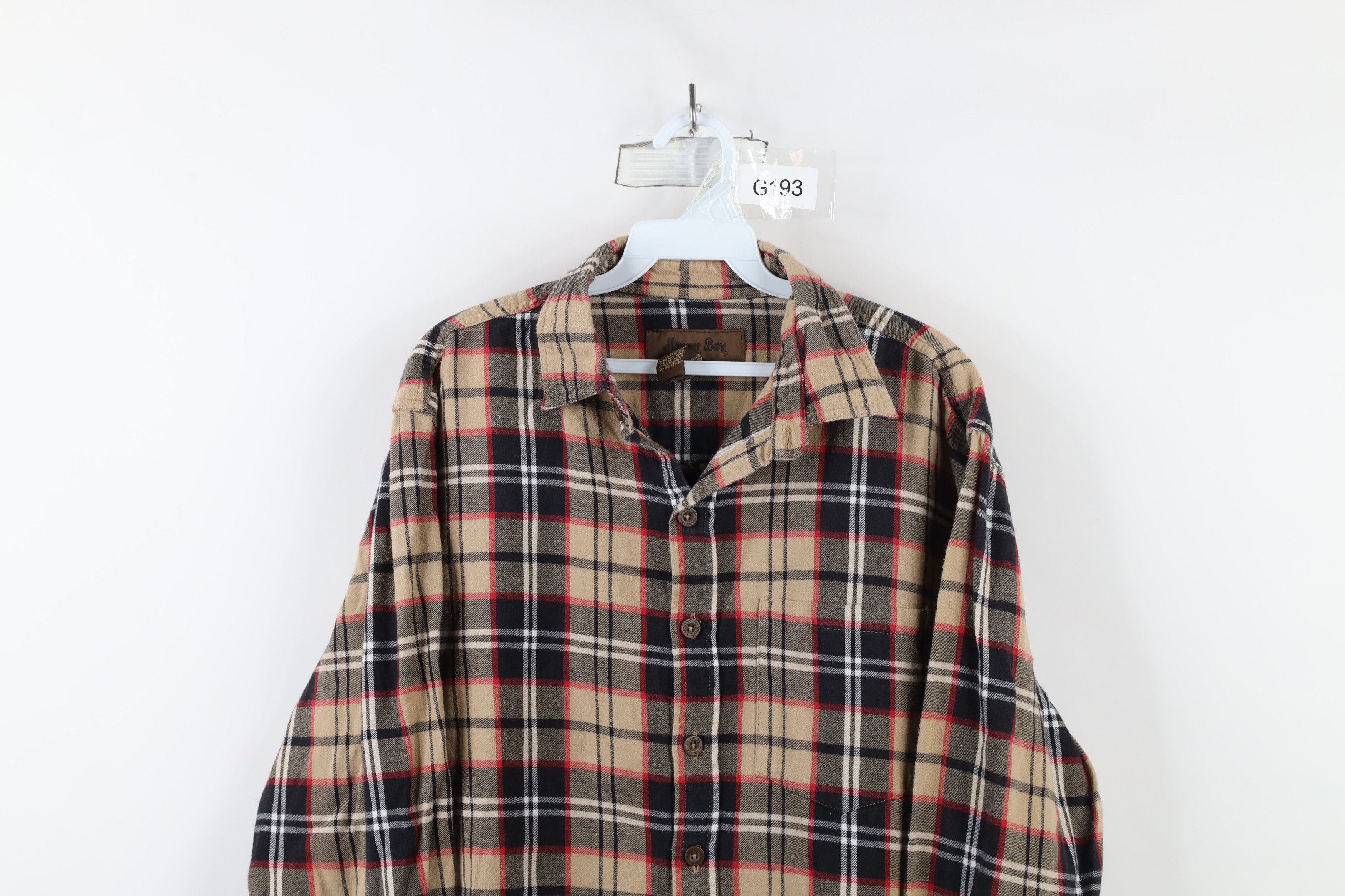 Vintage Vintage 90s Streetwear Collared Flannel Button Shirt Plaid Size US L / EU 52-54 / 3 - 2 Thumbnail