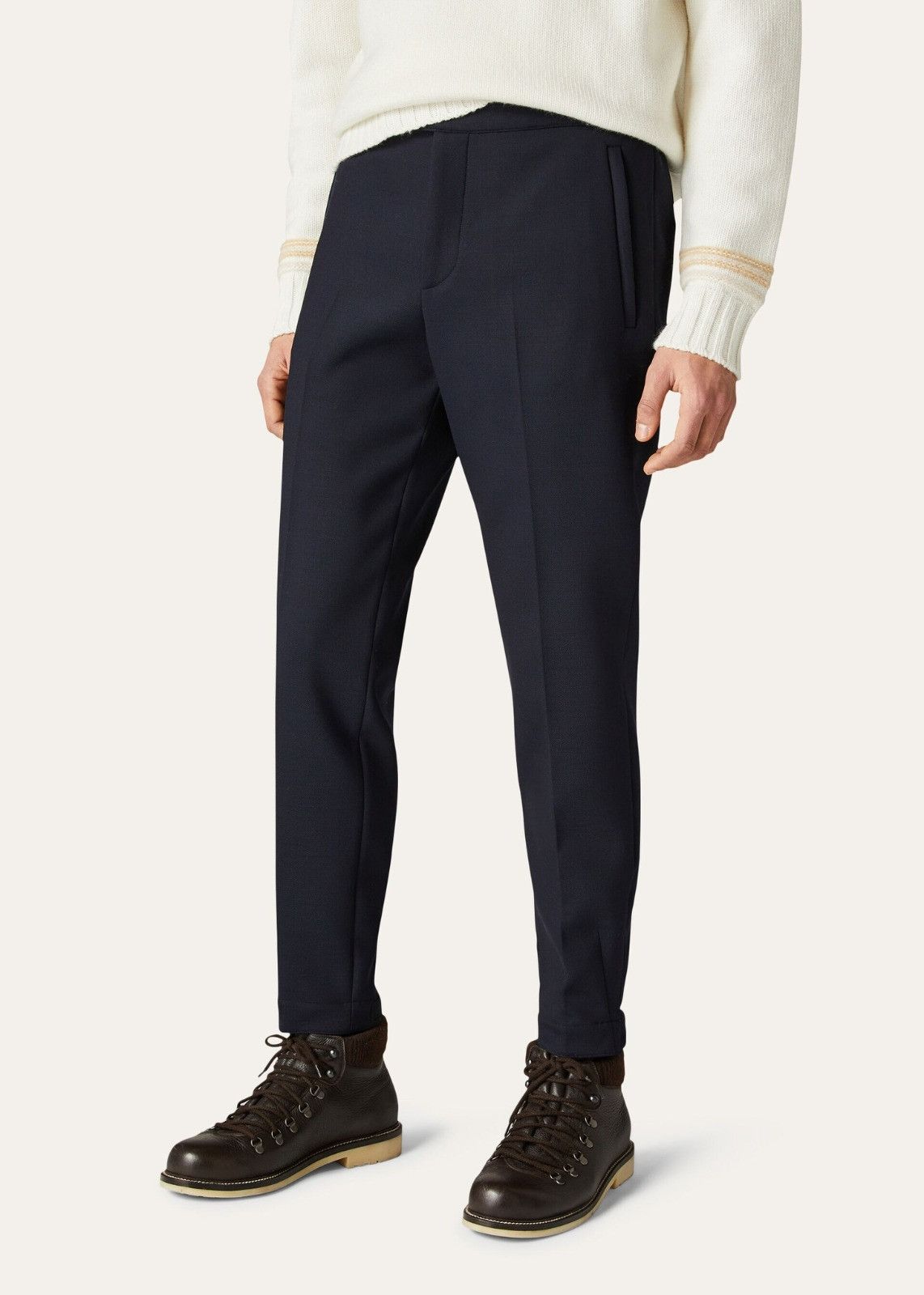 Loro Piana o1srvl11e1224 Muster Techno Wool Pant in Navy Blue Size US 36 / EU 52 - 3 Thumbnail