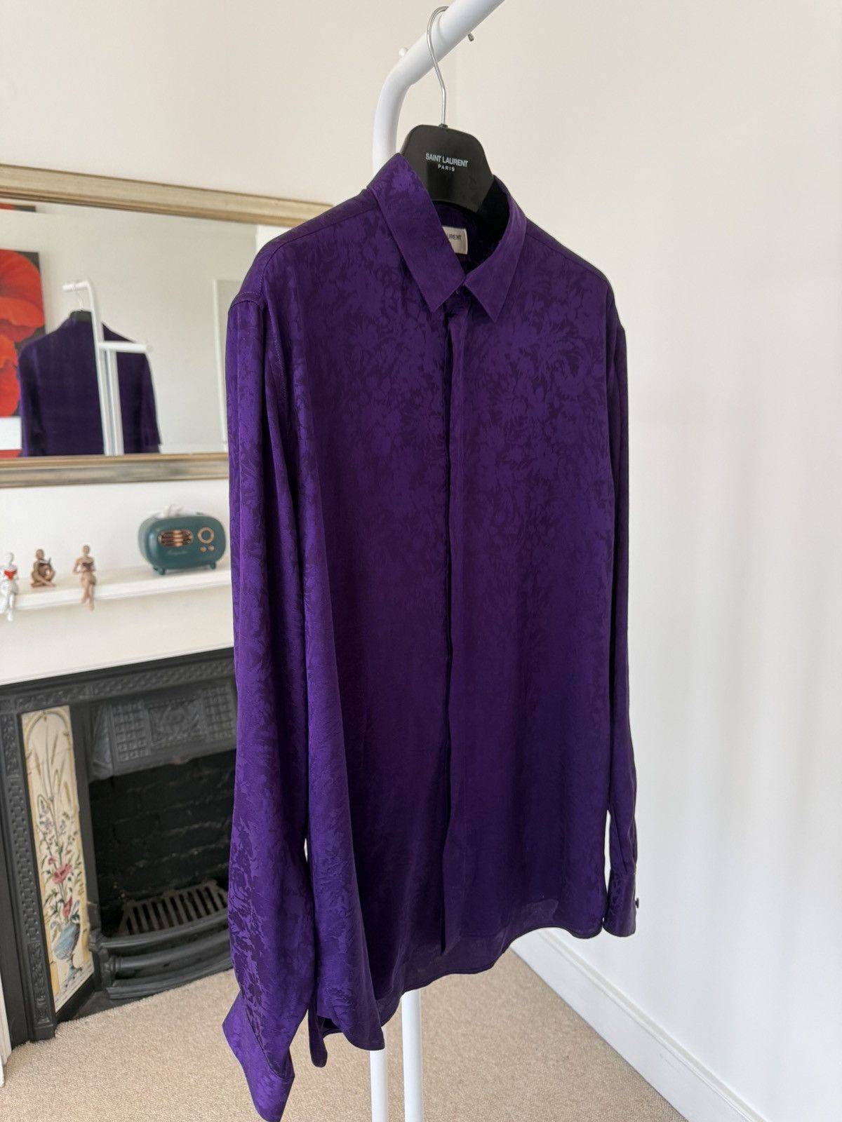 Saint Laurent Paris SS22 Saint Laurent Silk Brocade Shirt Size US M / EU 48-50 / 2 - 5 Thumbnail