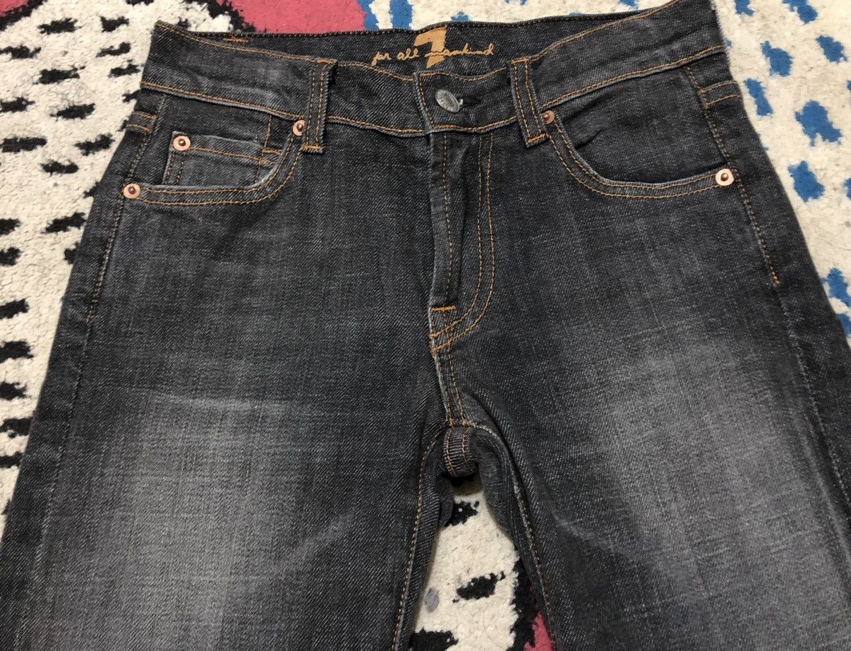 7 For All Mankind 7 For All Mankind Frayed Mud Wash Flares Distressed Jeans Size 24" / US 00 / IT 34 - 15 Thumbnail