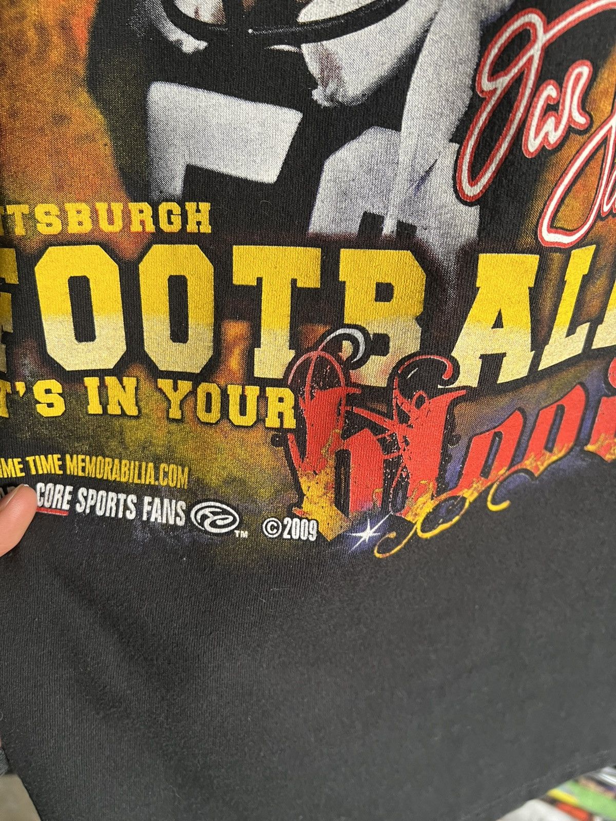 NFL 2009 Jack Lambert Dracula Pittsburgh Steelers Blood Tee Size US XL / EU 56 / 4 - 2 Thumbnail