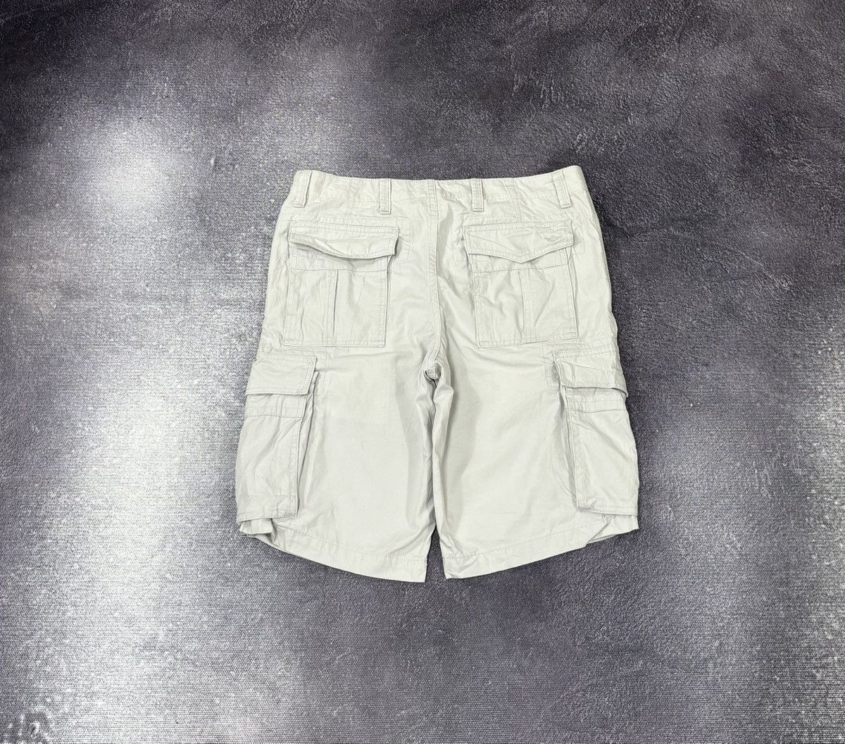 Dockers Vintage Dockers Y2K Men’s Silver Gray Utility Cargo Shorts Size US 33 - 2 Thumbnail