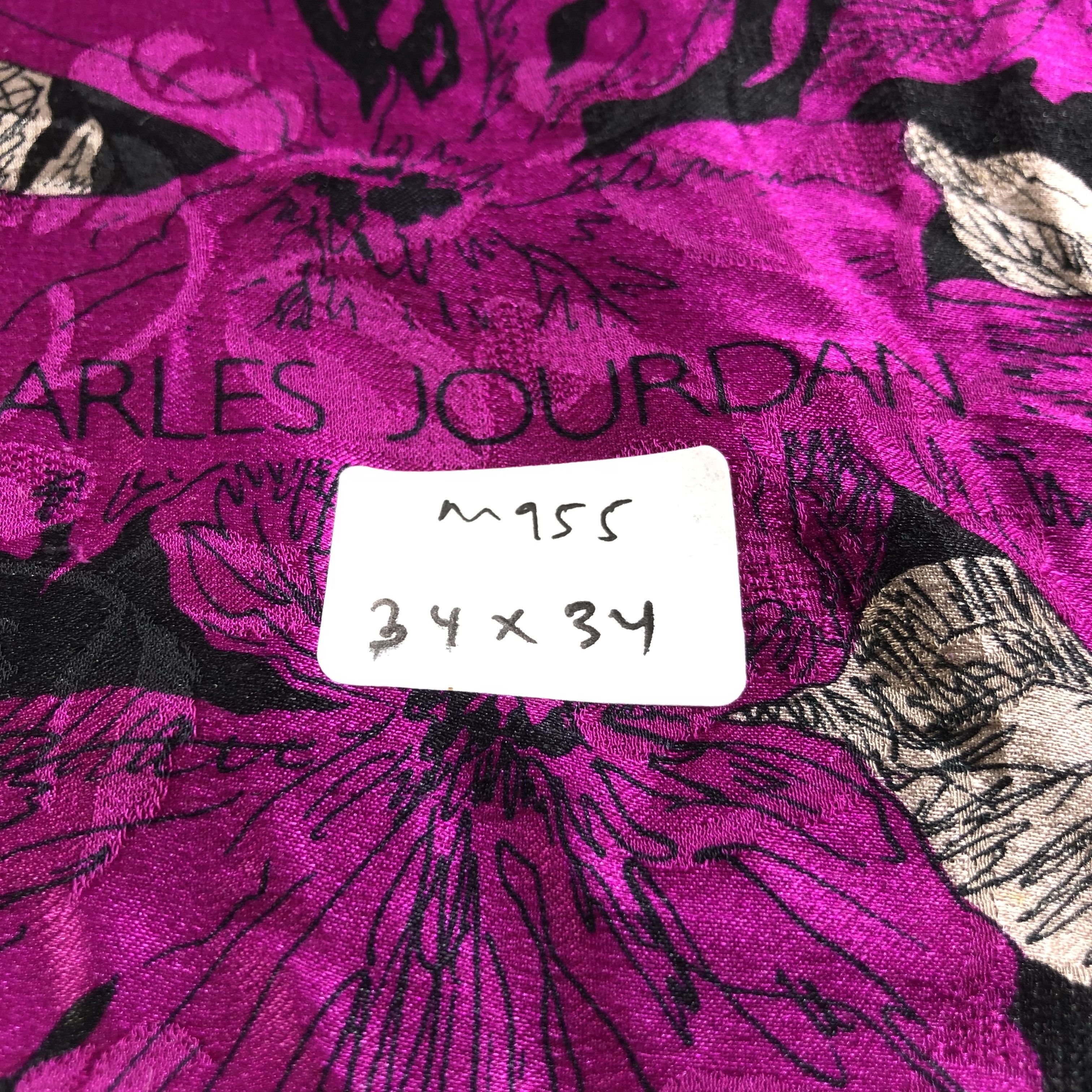 Charles Jourdan Charles Jourdan Floral Silk Scarf M955 Size ONE SIZE - 6 Thumbnail