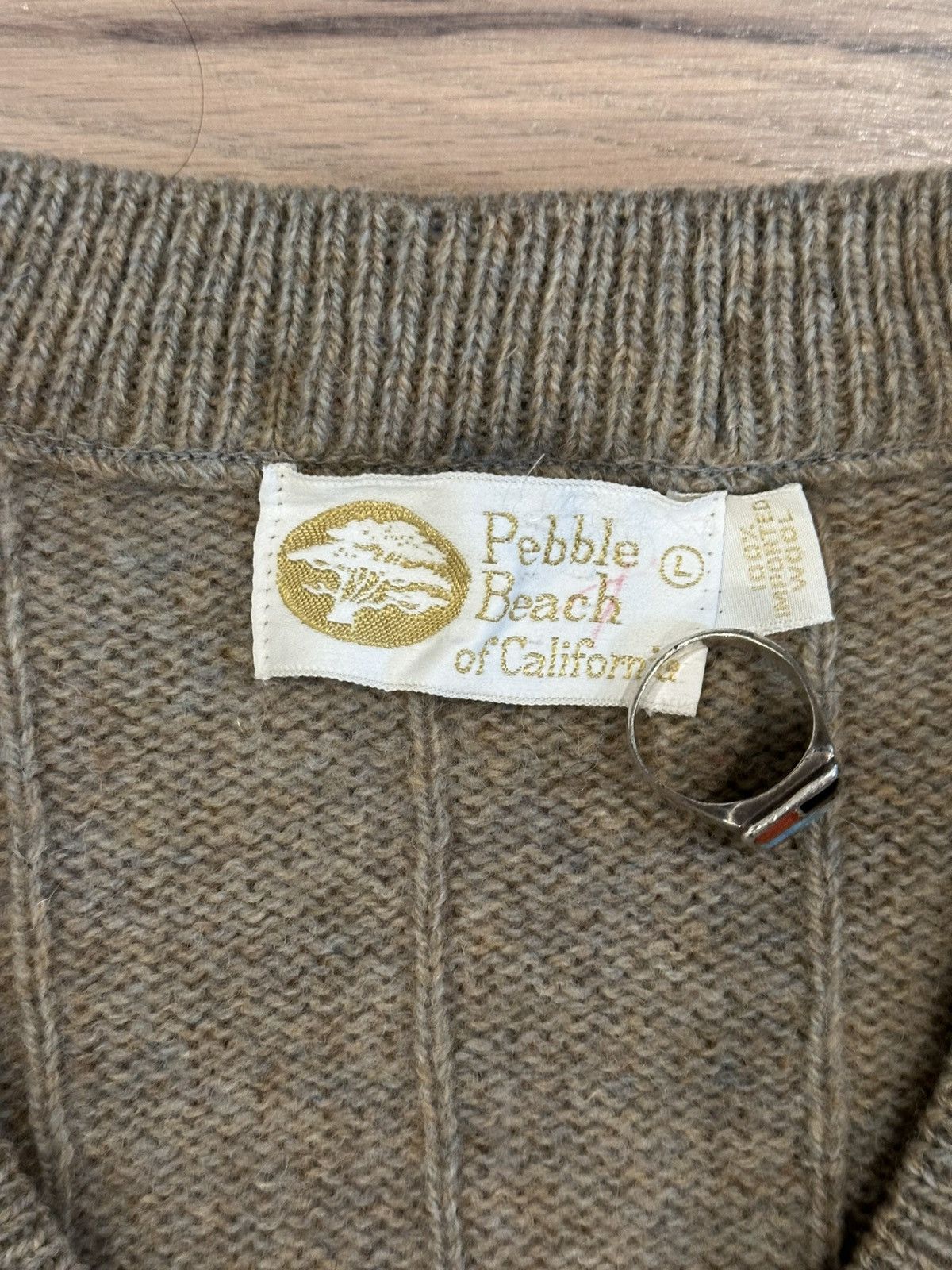 Vintage Vintage 1970s Pebble Beach Wool Golf Sweater Size Large Size US L / EU 52-54 / 3 - 4 Thumbnail