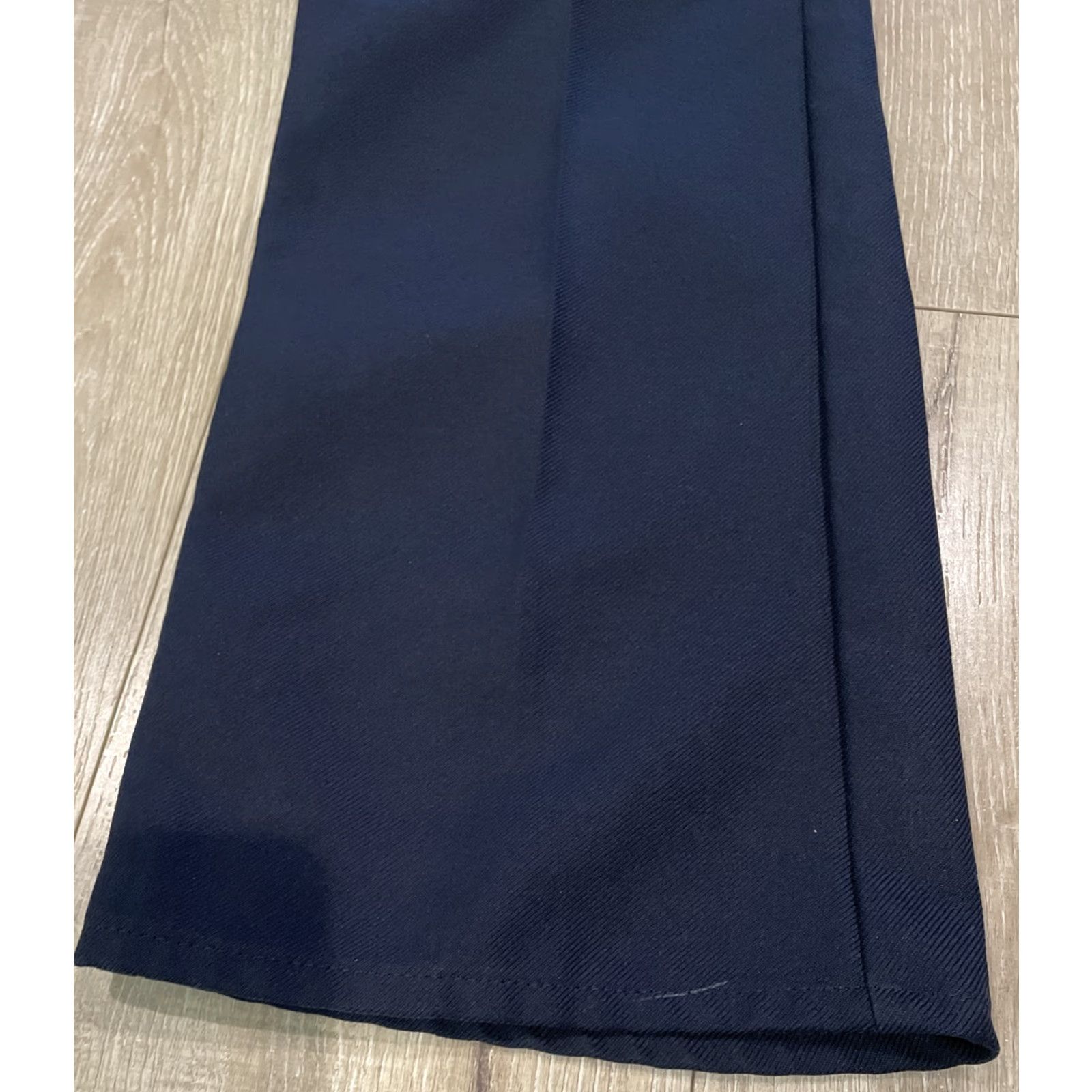 Levi's Vtg 90s Levis Polyester Pants Mens 34x29 Navy Bootcut Black Label Size US 34 / EU 50 - 6 Thumbnail
