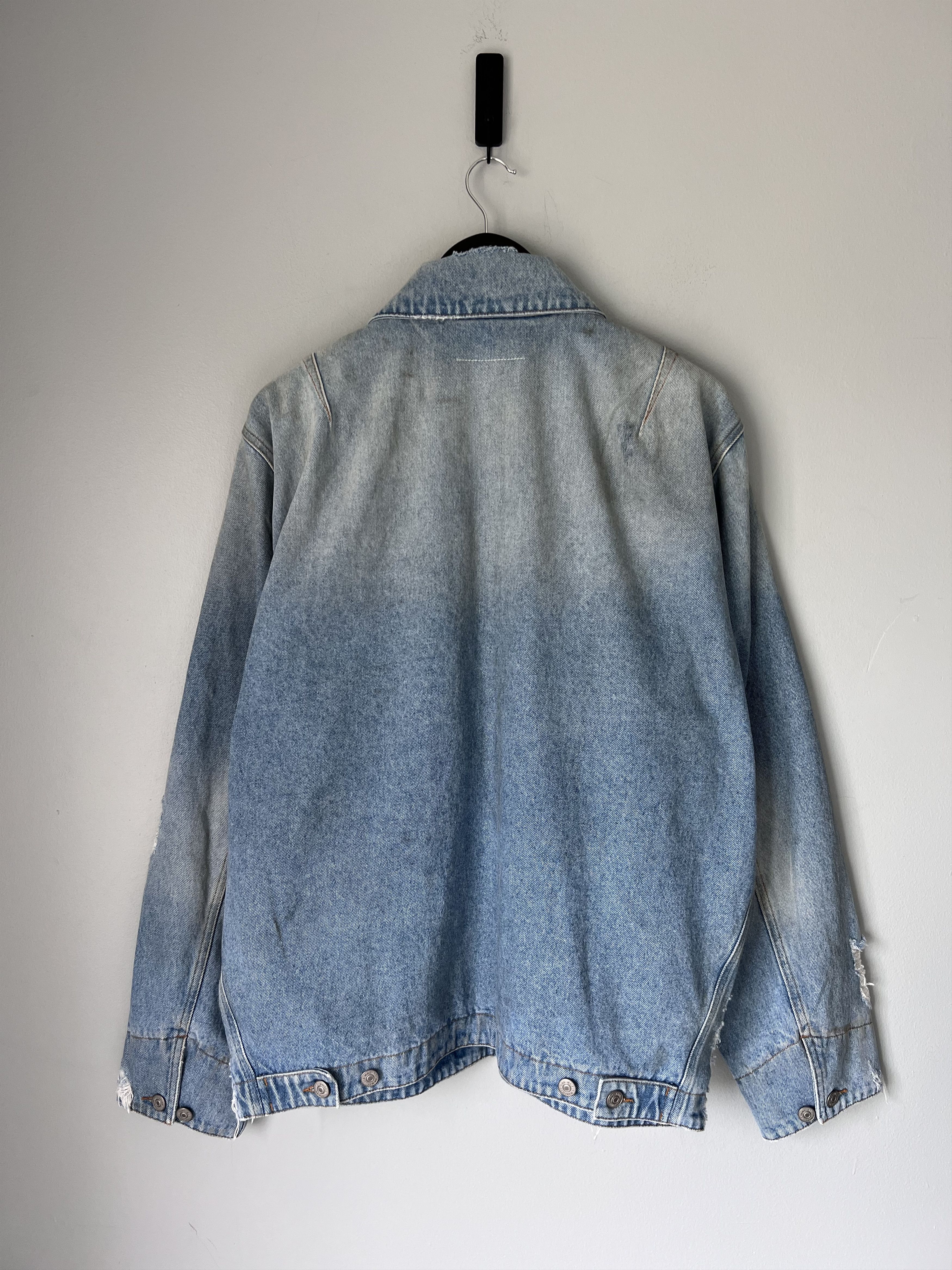 Maison Margiela MM6 Maison Margiela Distressed Denim Chore Jacket Size US M / EU 48-50 / 2 - 6 Thumbnail