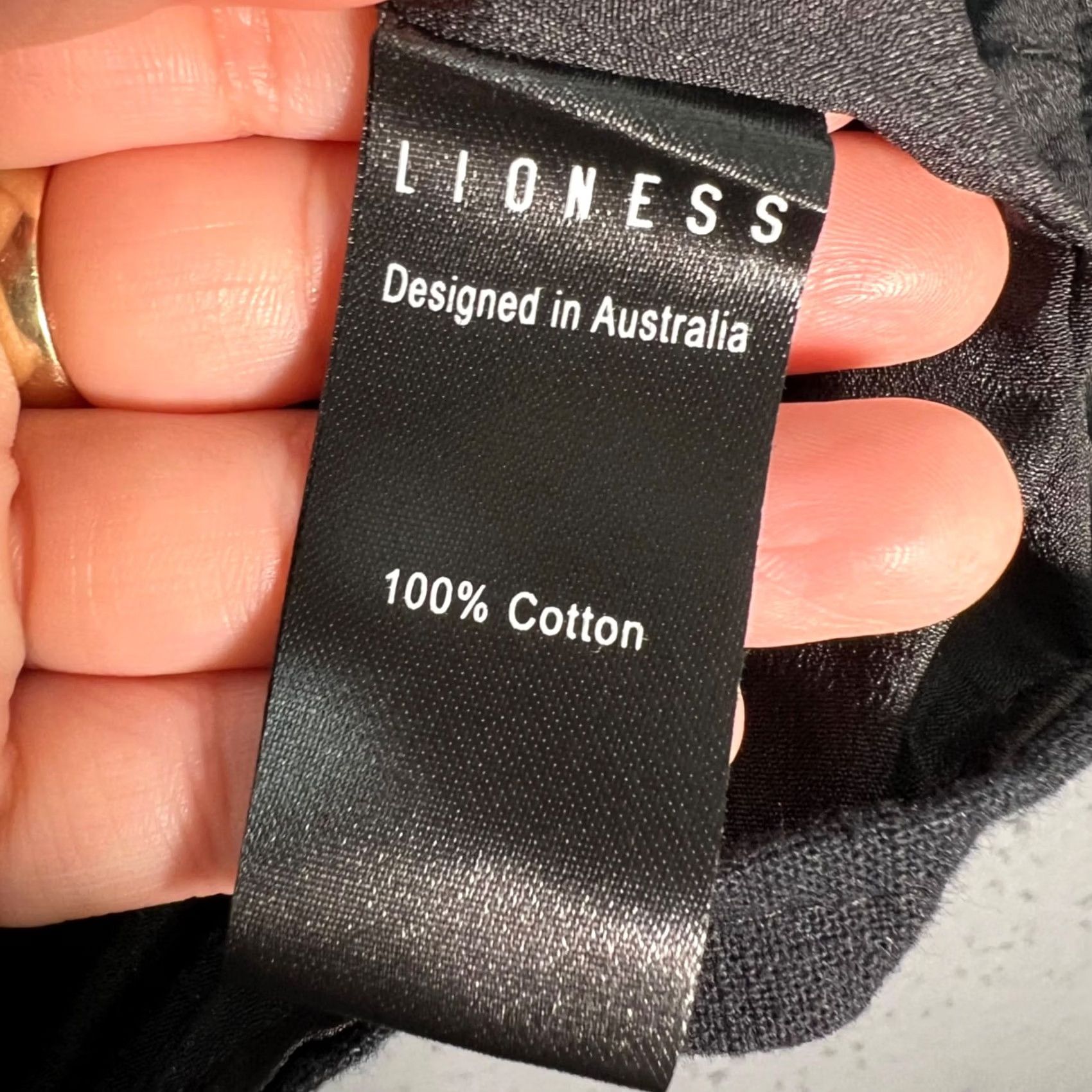 Lioness Lioness Corset Top Womens XS Black Cotton Hook Front Sleeveless Bustier Size XS / US 0-2 / IT 36-38 - 4 Thumbnail