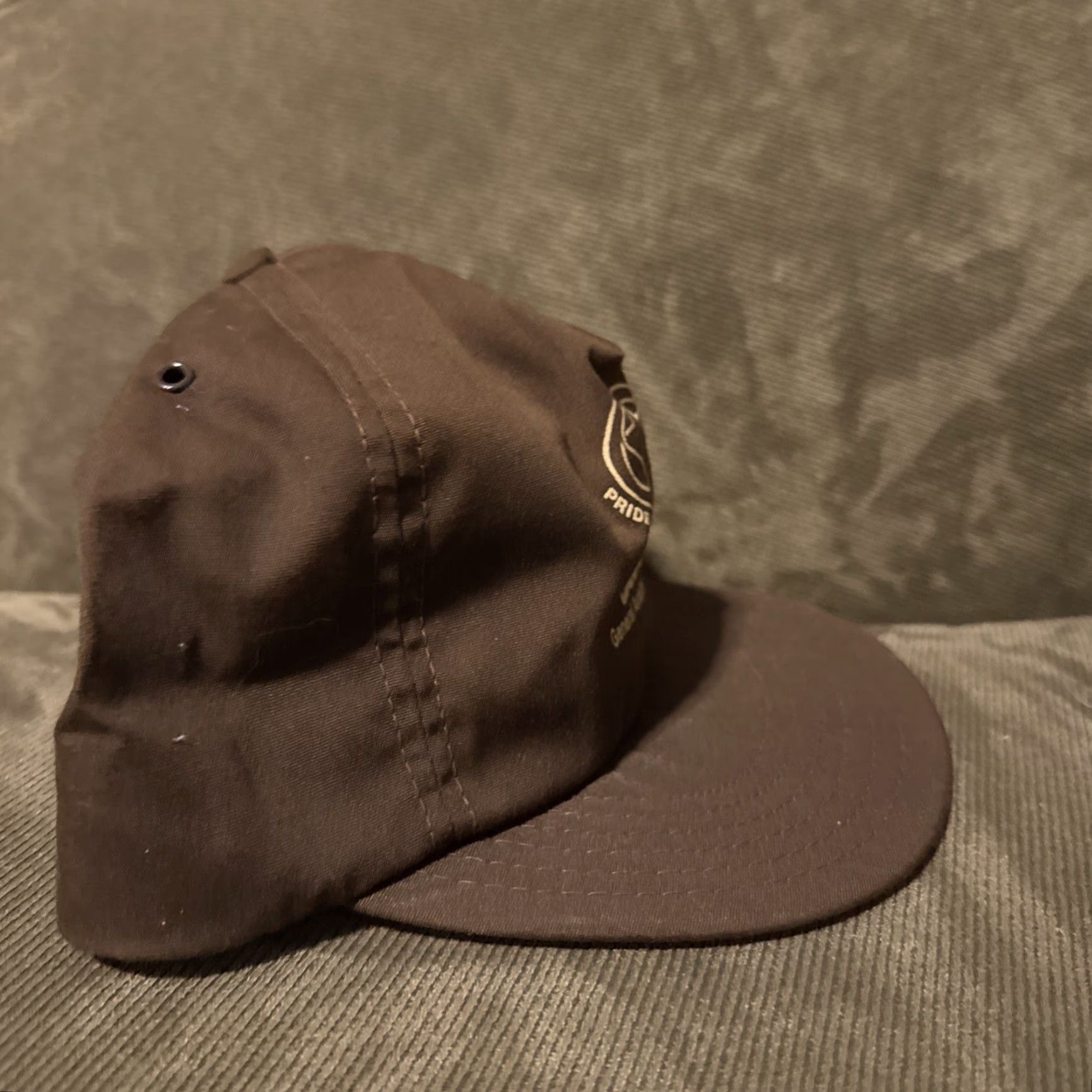 Vintage VINTAGE Garrett Aviation Aircraft Brown Strapback Hat Cap 80s Unbranded Men One Size Baseball Cap Size ONE SIZE - 4 Thumbnail