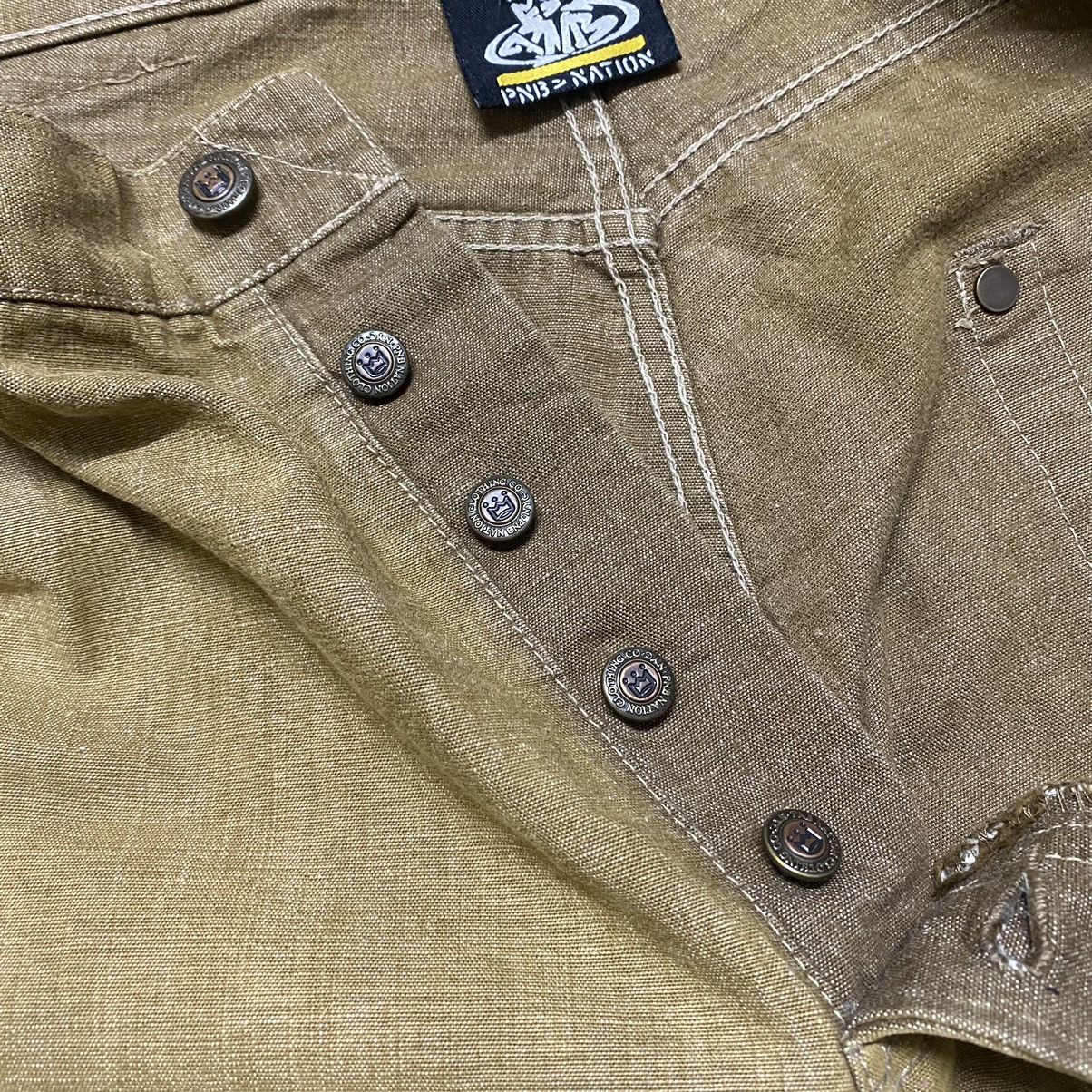 Vintage Vintage PNB NATION Canvas Cotton Baggy Skater Pants Selvedge Size US 33 - 21 Thumbnail