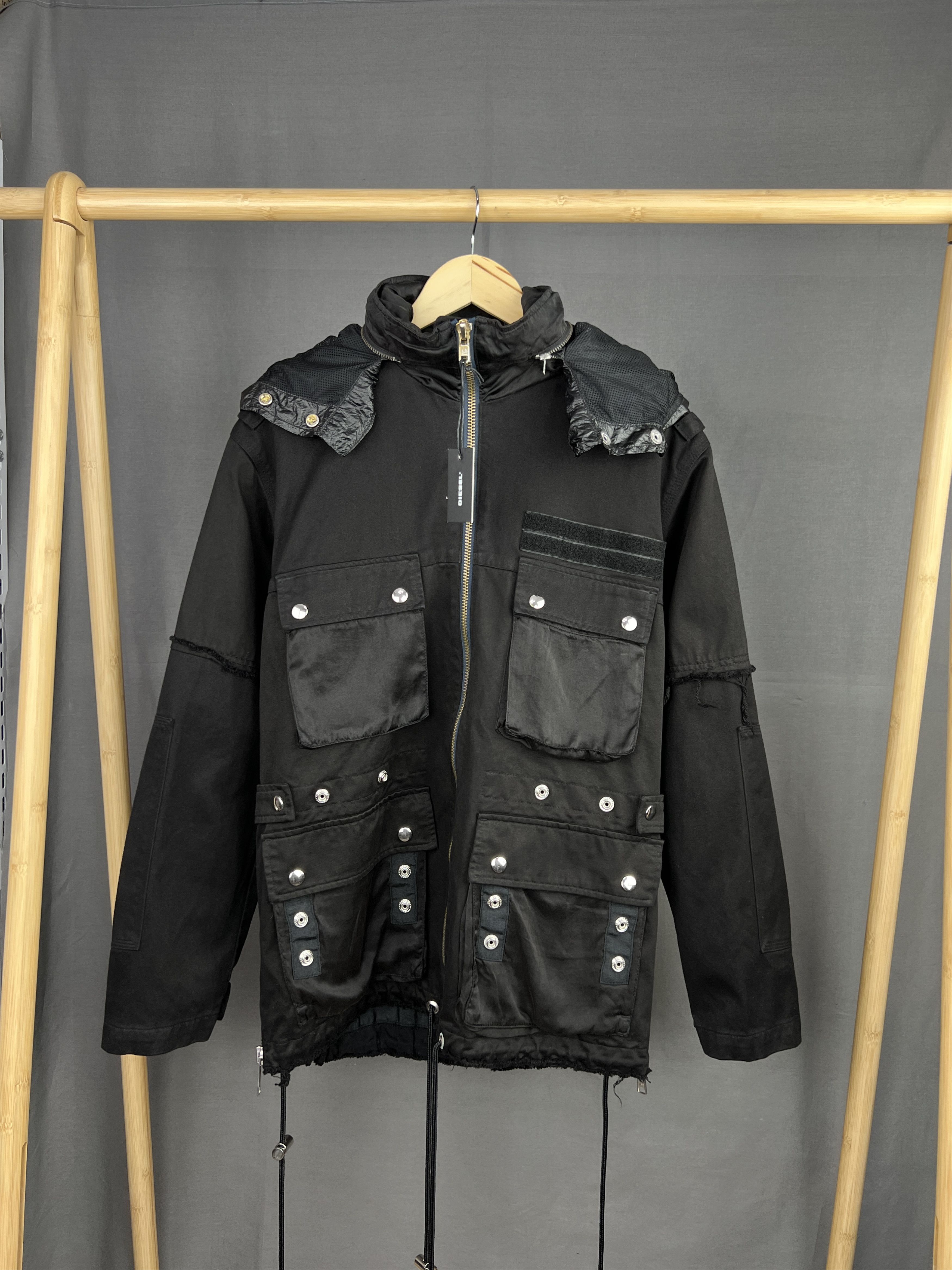 Diesel Crazy Designer Sample Diesel Mulitpockets Distressed Jacket Size US M / EU 48-50 / 2 - 2 Thumbnail