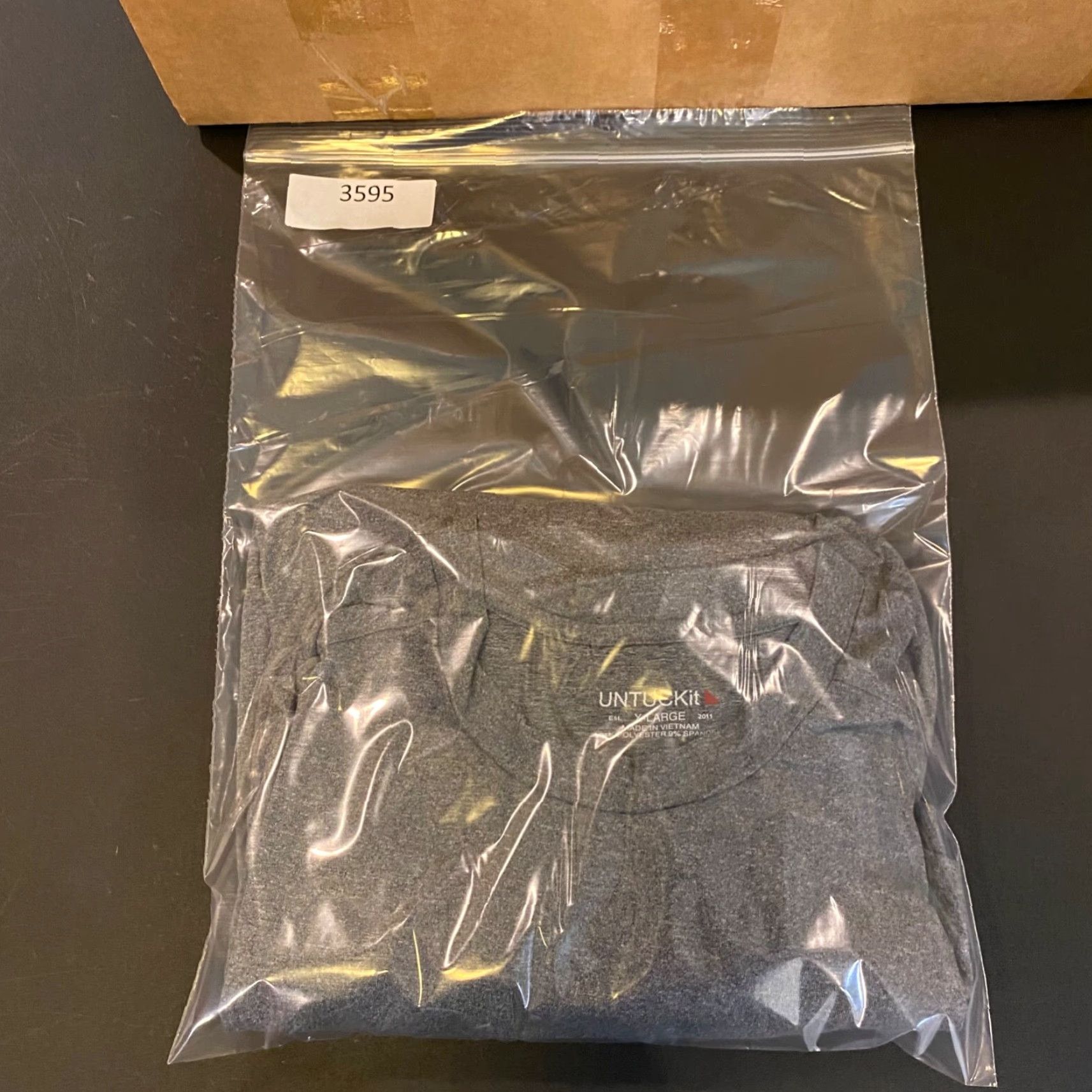 UNTUCKit UNTUCKit Shirt Mens XL Heather Gray Performance Stretch Long Sleeve Casual Top Size US XL / EU 56 / 4 - 6 Thumbnail