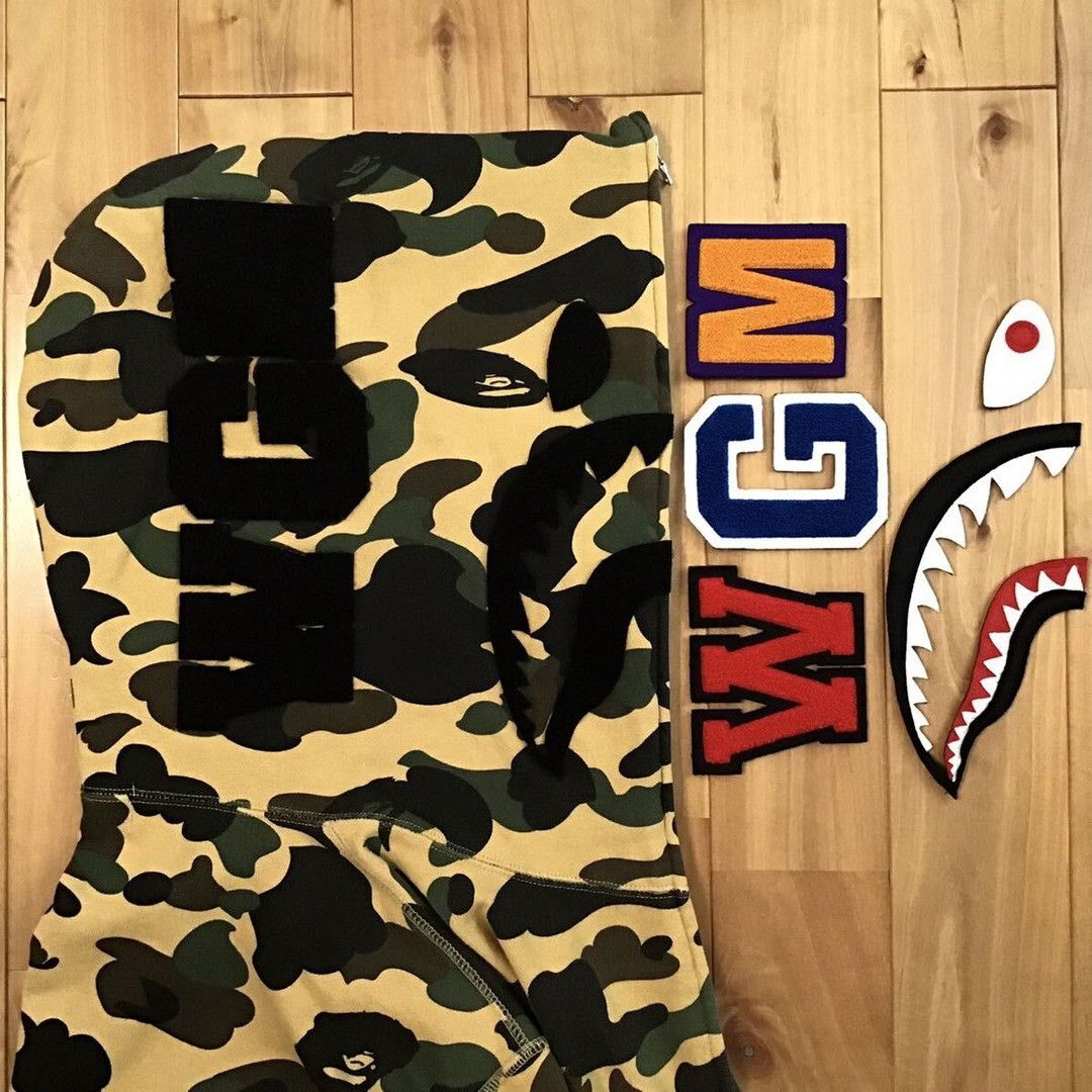Bape BAPE camo DETACHABLE Shark full zip hoodie a bathing ape Size US XXL / EU 58 / 5 - 5 Thumbnail